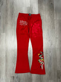 Women’s Y2K Ed Hardy Red Flare Sweatpants