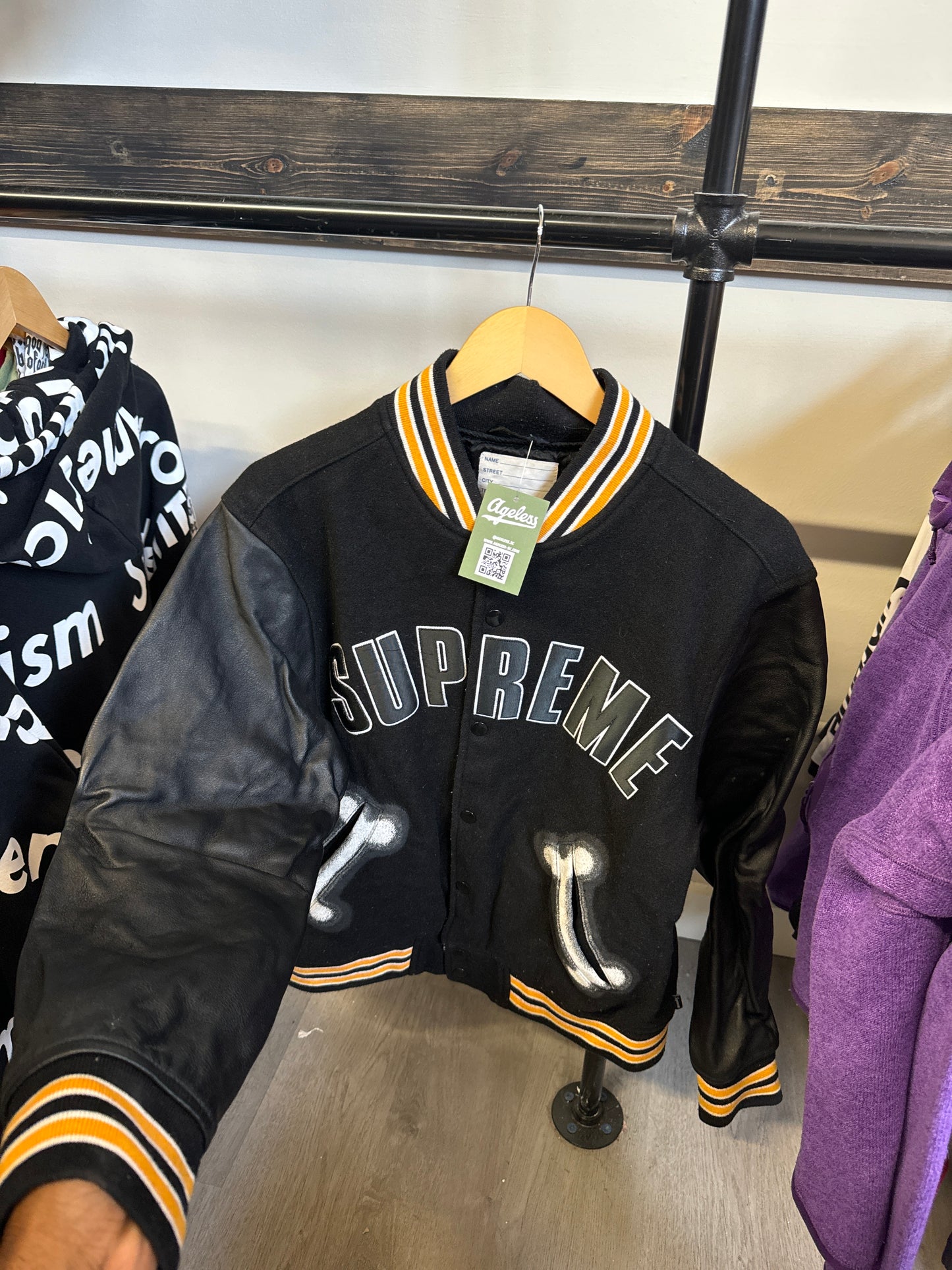 Supreme Bone Varsity Jacket