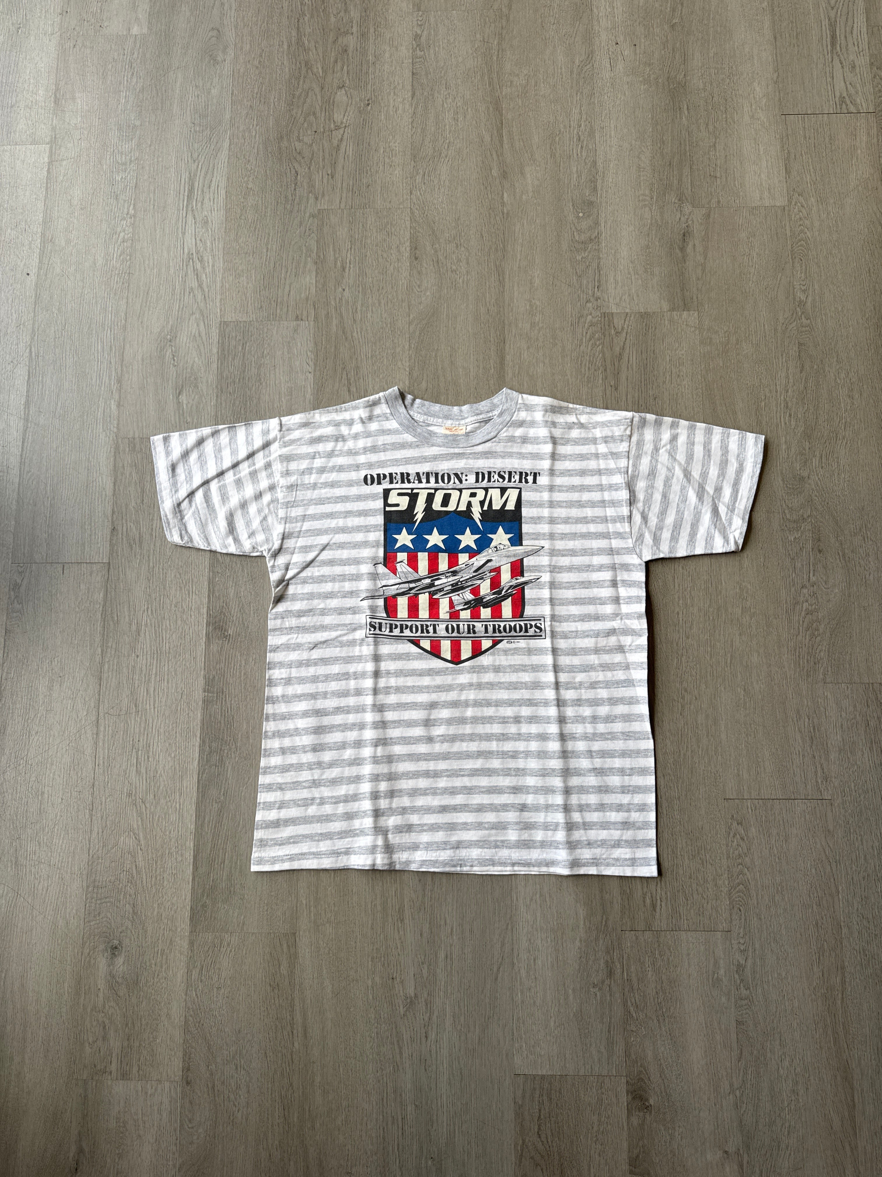 Vintage 1991 Operation Desert Storm Striped Tee