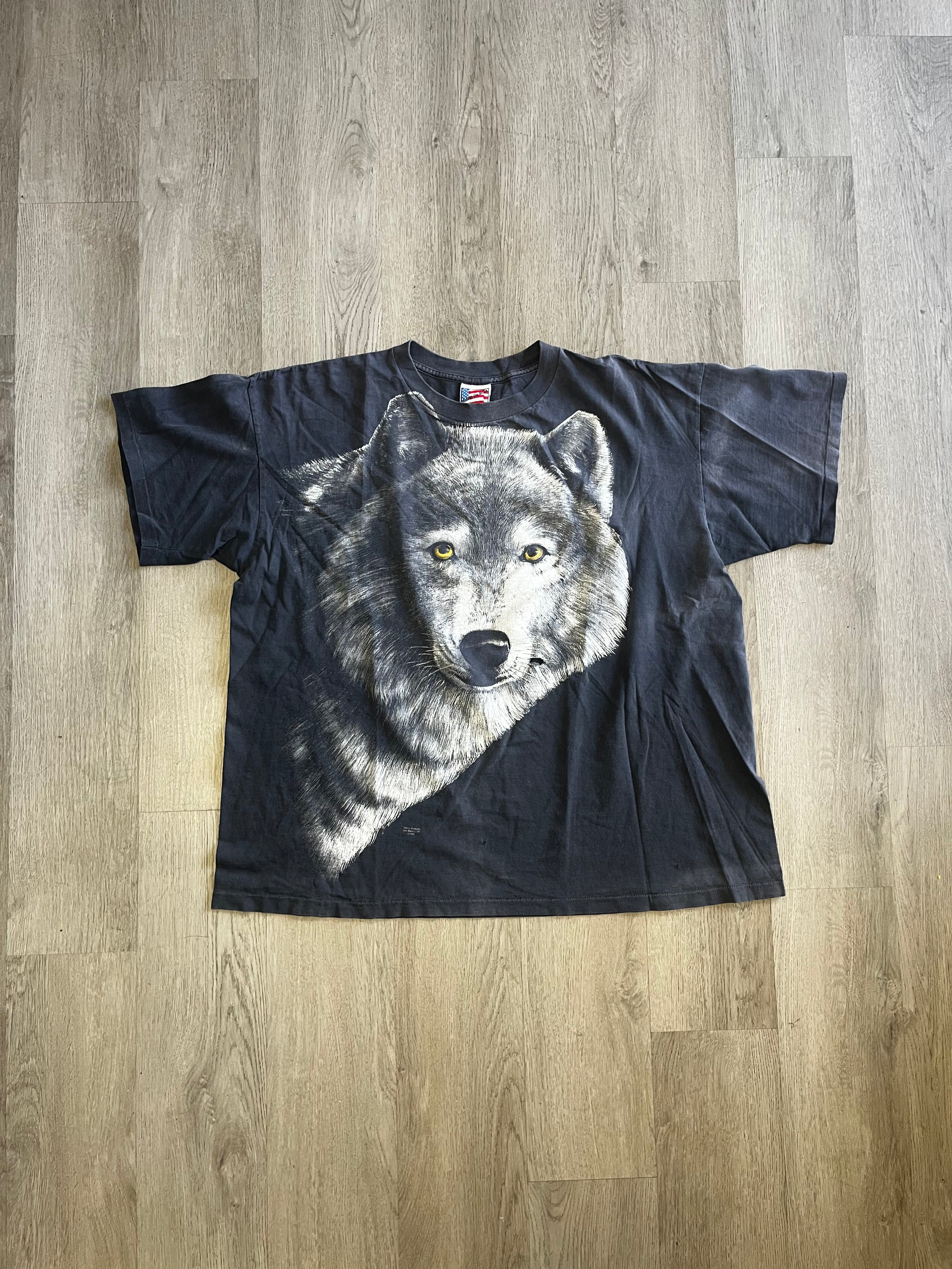 Vintage 1993 Made At The Beach Wolf Tee