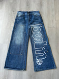 Wide Leg Boohm Blue Denim Jeans