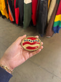 Vintage American Flag Oval Belt Buckle