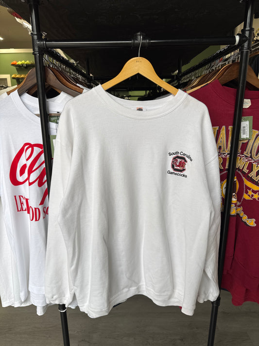 Vintage University Of South Carolina Gamecocks Embroidered Sweatshirt