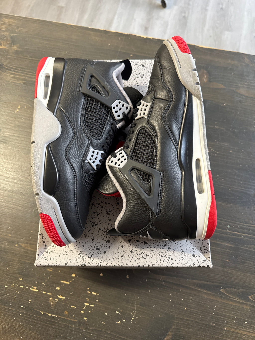 Pre-owned Jordan Retro 4 Bred Reimagined