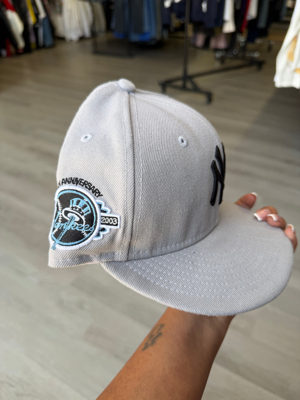 New Era New York Yankees Grey Fitted Hat