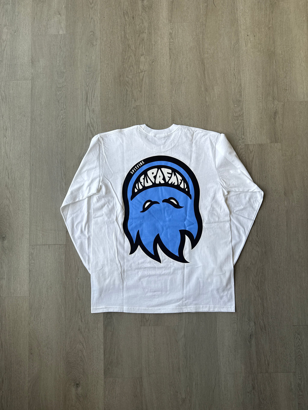 Supreme Spitfire Bighead Long Sleeve White Tee