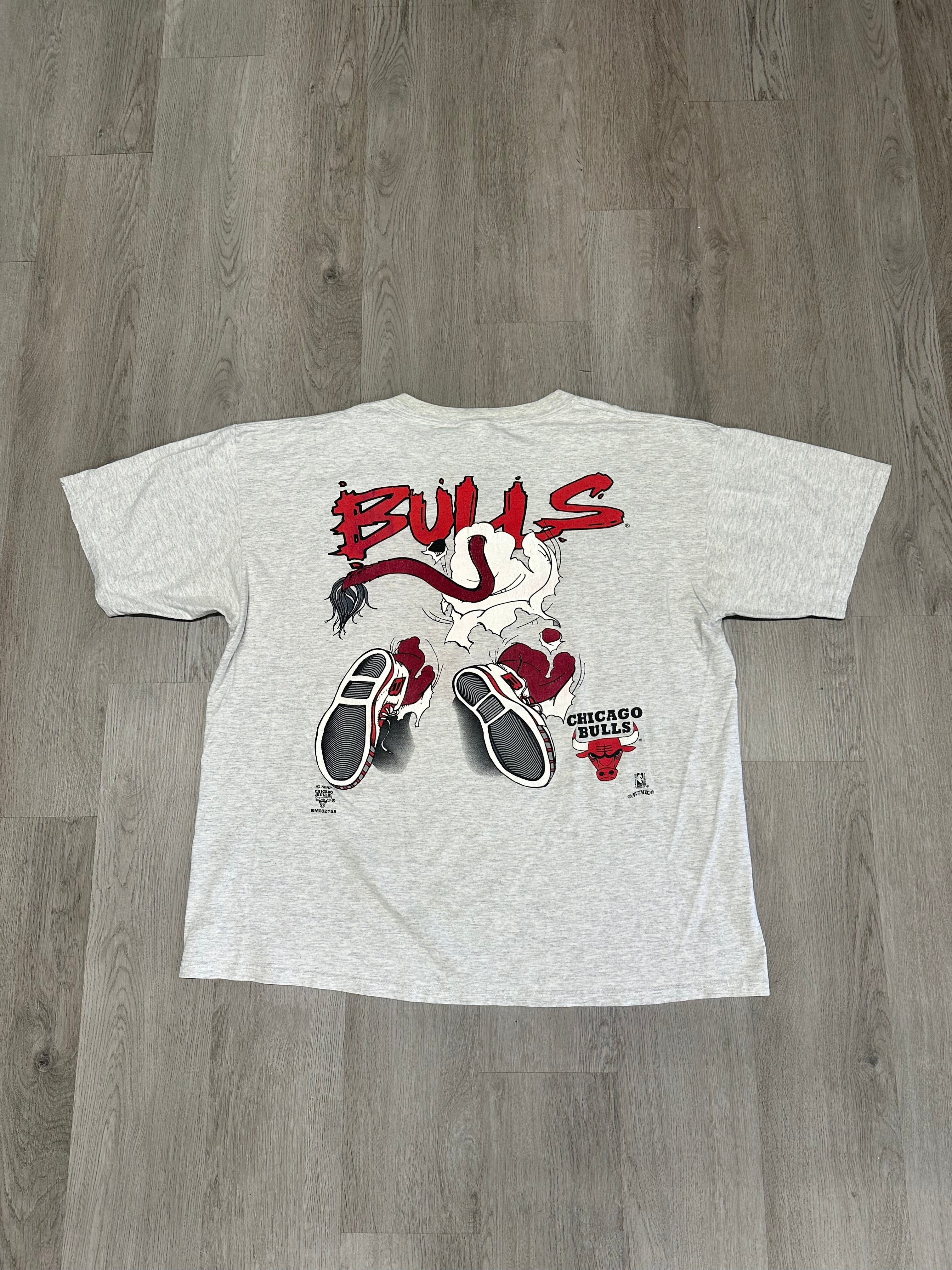 Vintage Nutmeg NBA Chicago Bulls Mascot Breakthrough Tee