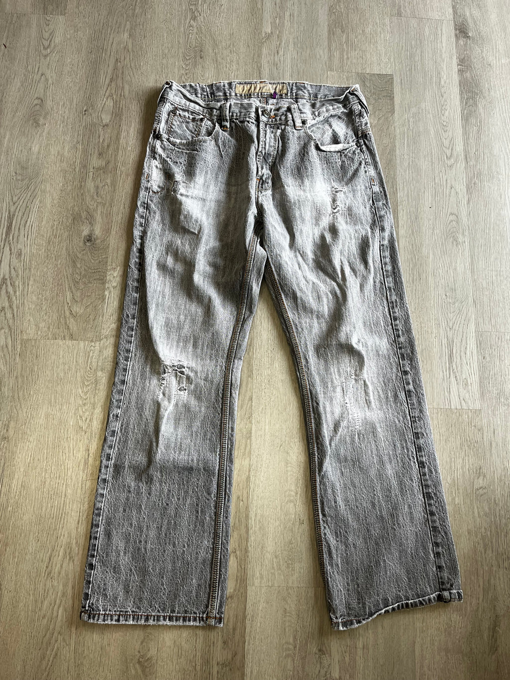 Gray Distressed Baggy PJ Mark Jeans
