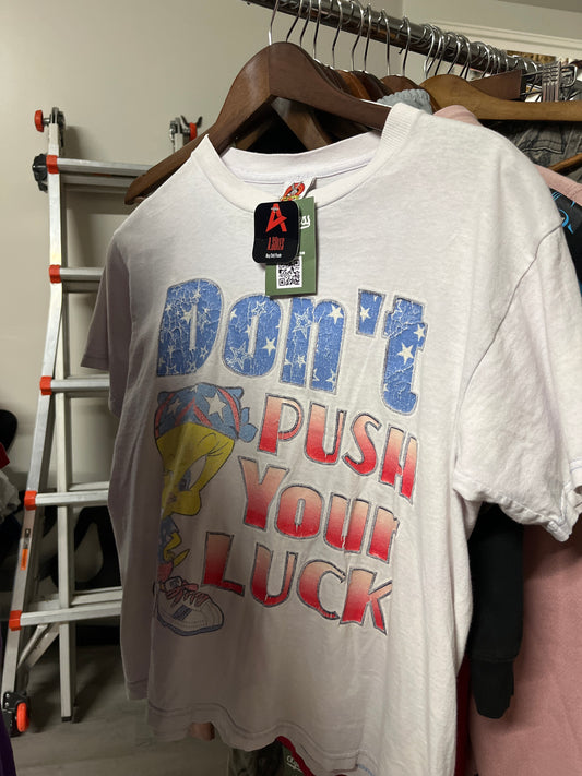 Kinds Vintage Don’t Push Your Luck Tee