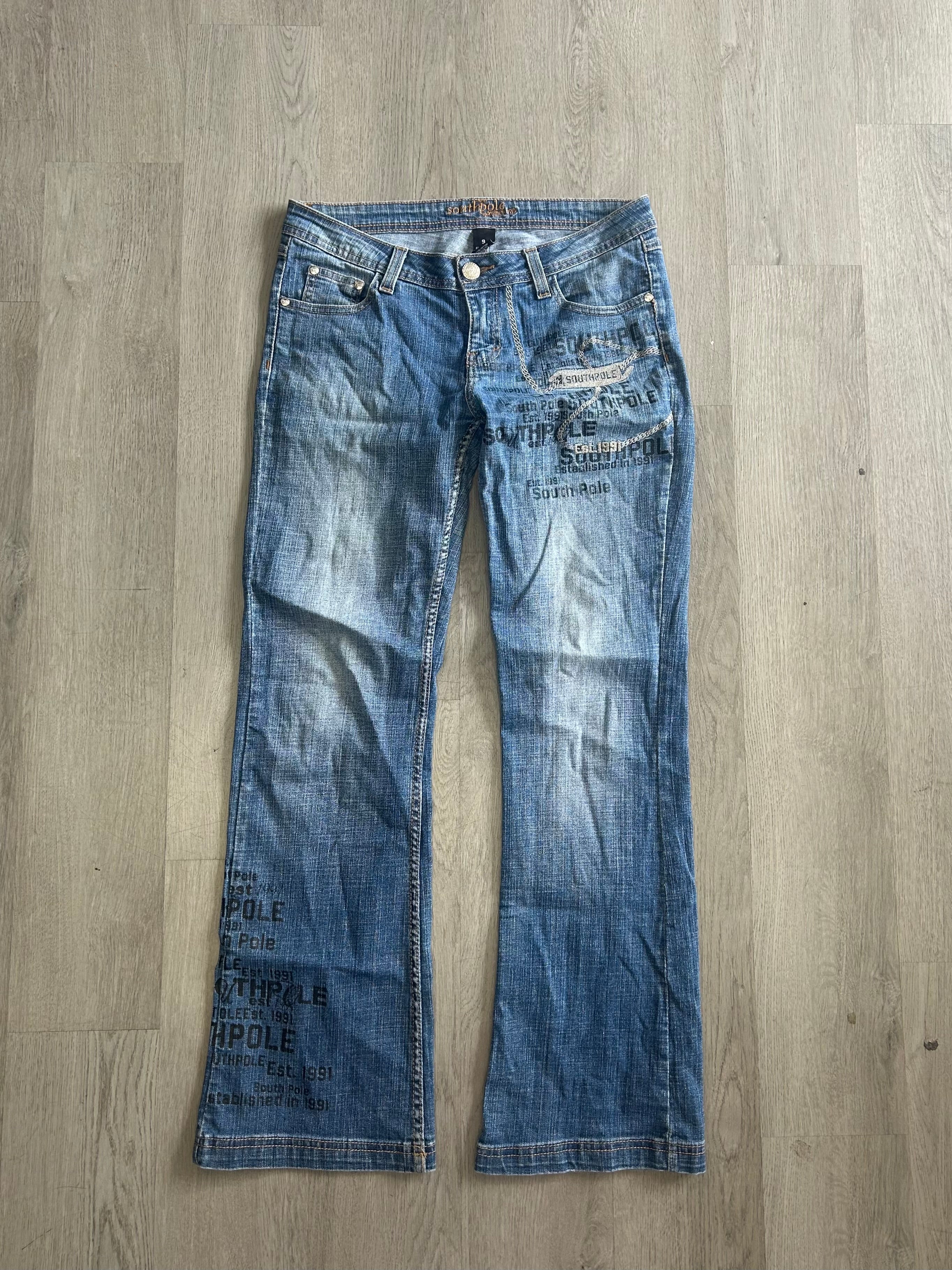 Women’s Y2K Southpole Chain Low rise Jeans