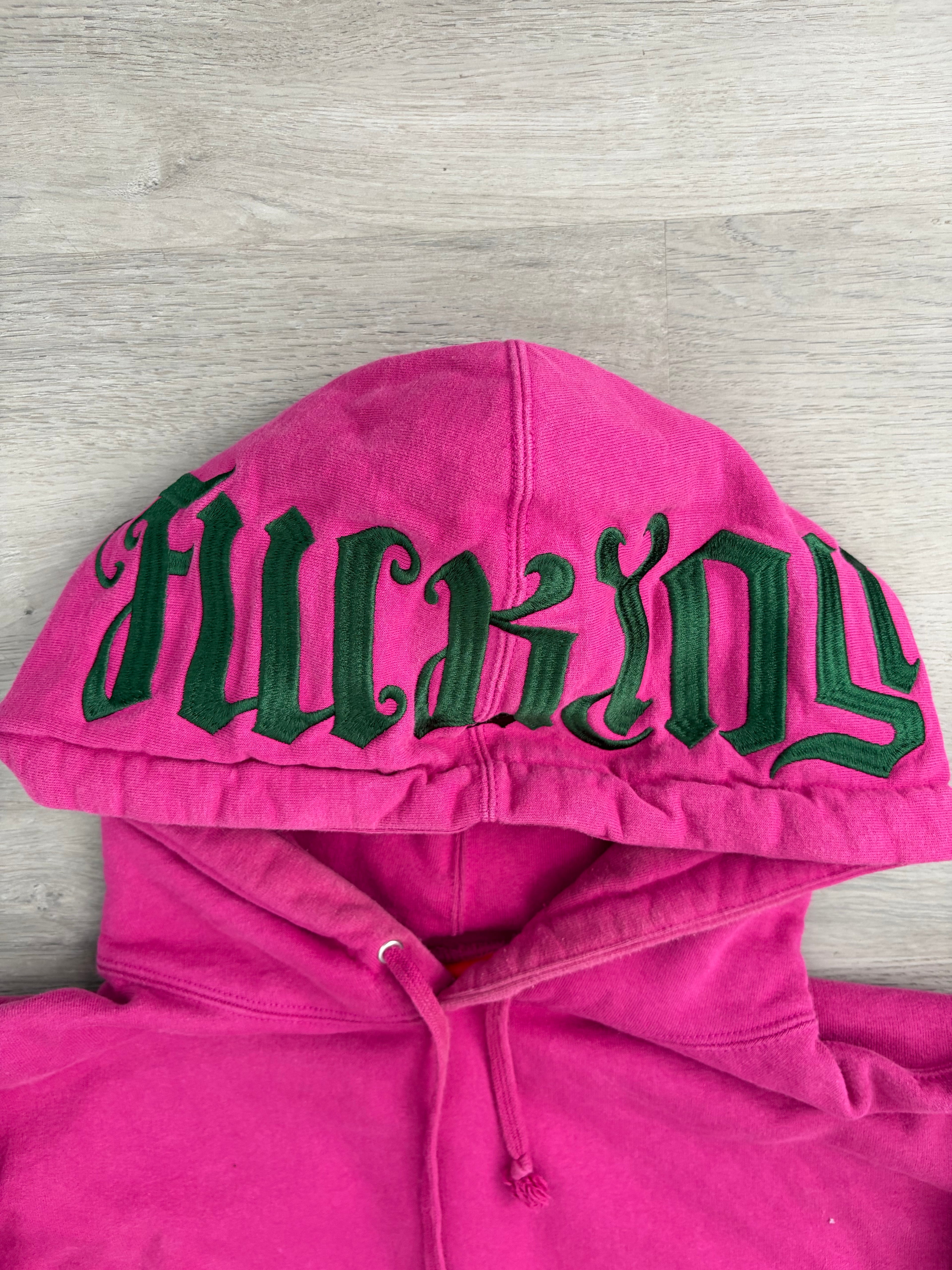 Supreme “Raspberry” Ambigram Hooded Sweatshirt
