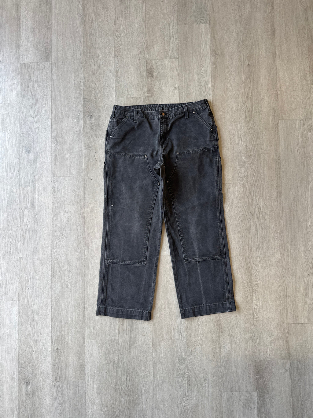 Carhartt Women’s Relaxed Fit Faded Black Double Knee Carpenter Pants