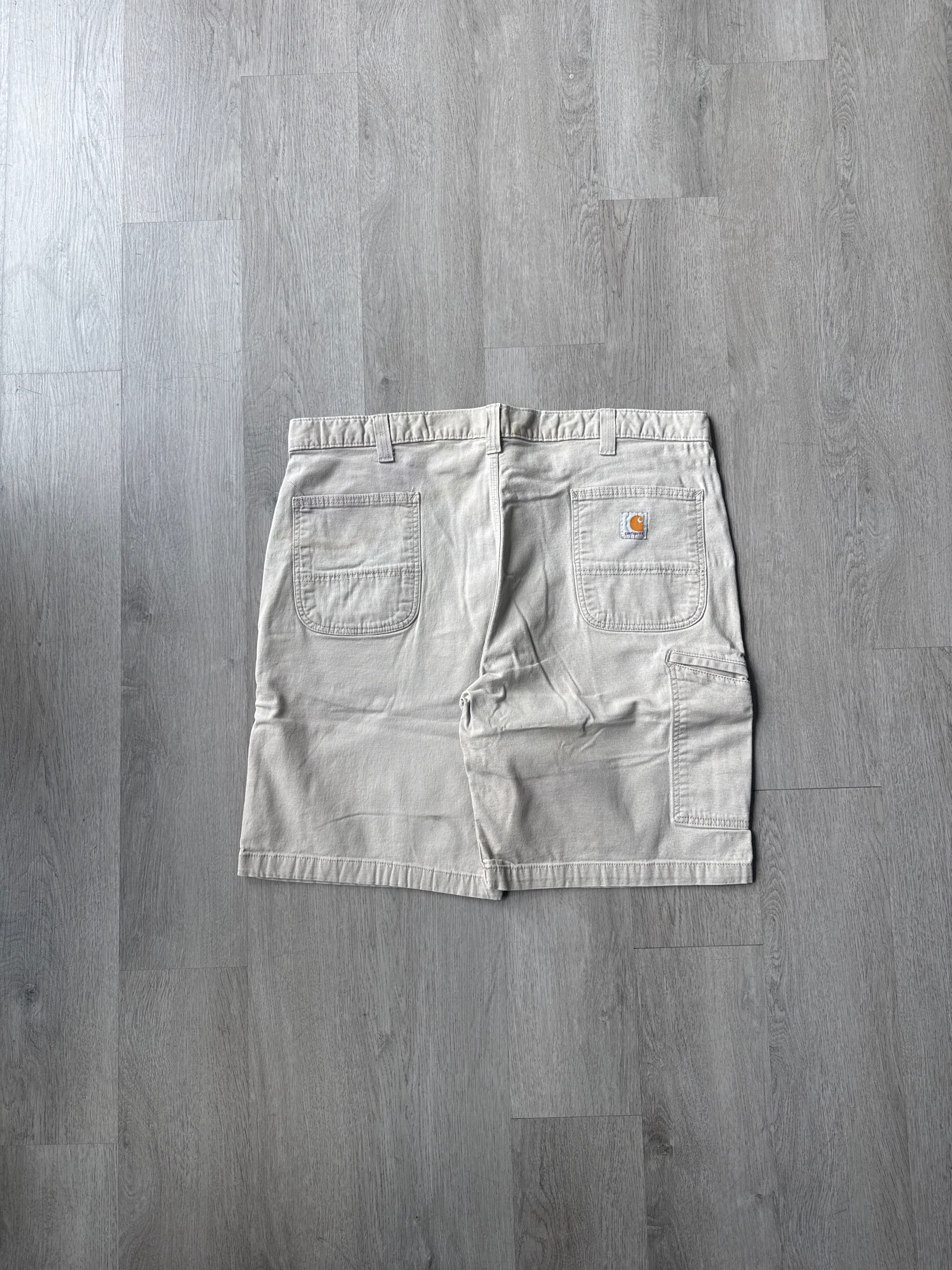 Carhartt Relaxed Fit Light Tan Carpenter Shorts
