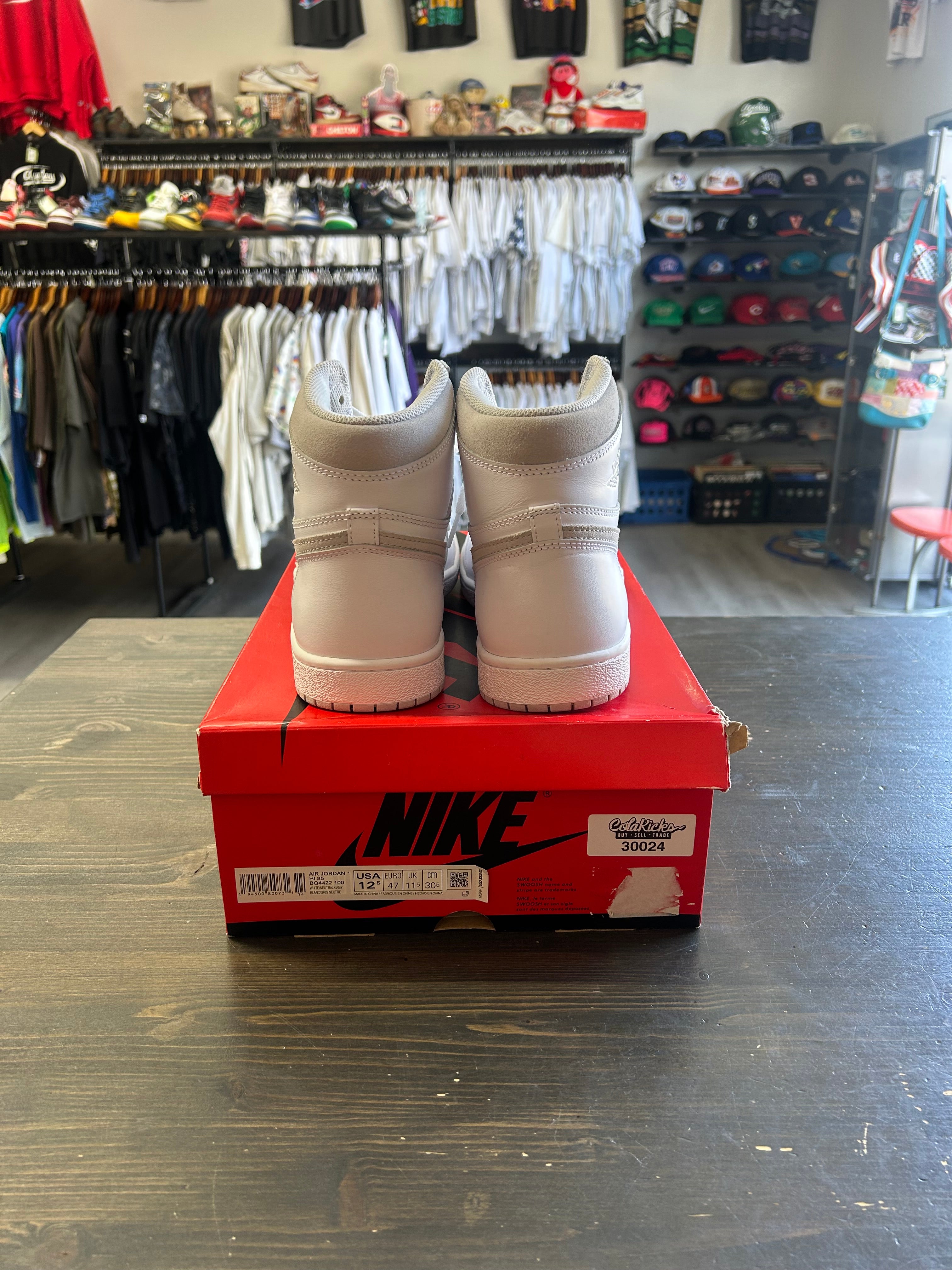 Pre-owned Air Jordan 1 Hi 85 Neutral Grey
