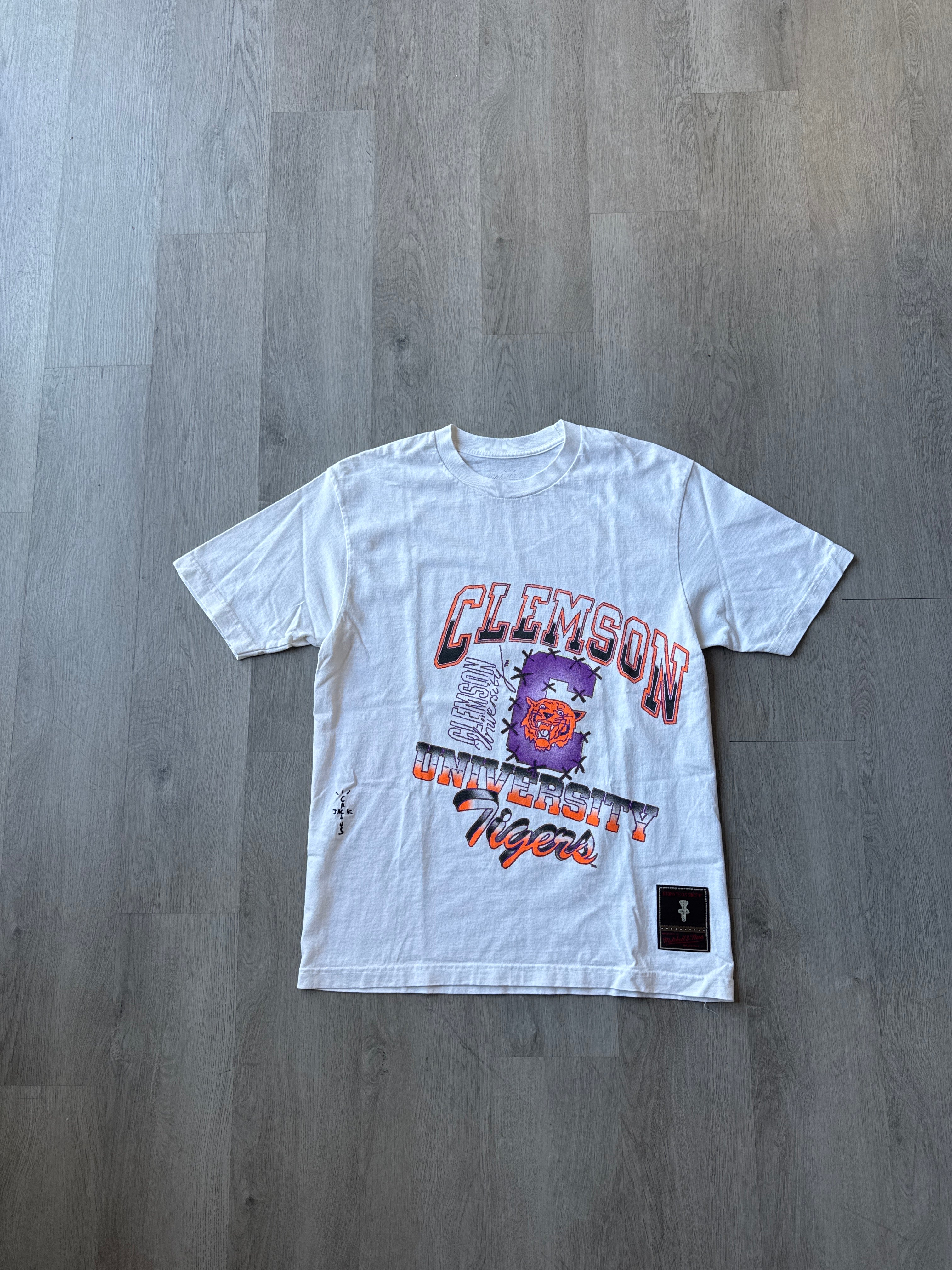 Travis Scott x Mitchell & Ness Clemson University Tigers Hand-Drawn Tee