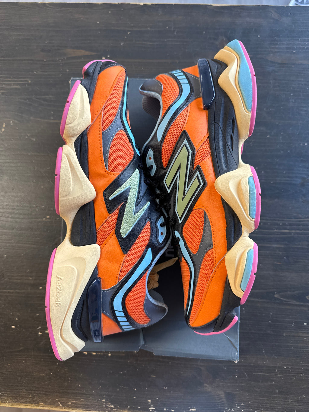 Pre-owned New Balance 9060 Sun Glow Team Sky Blue