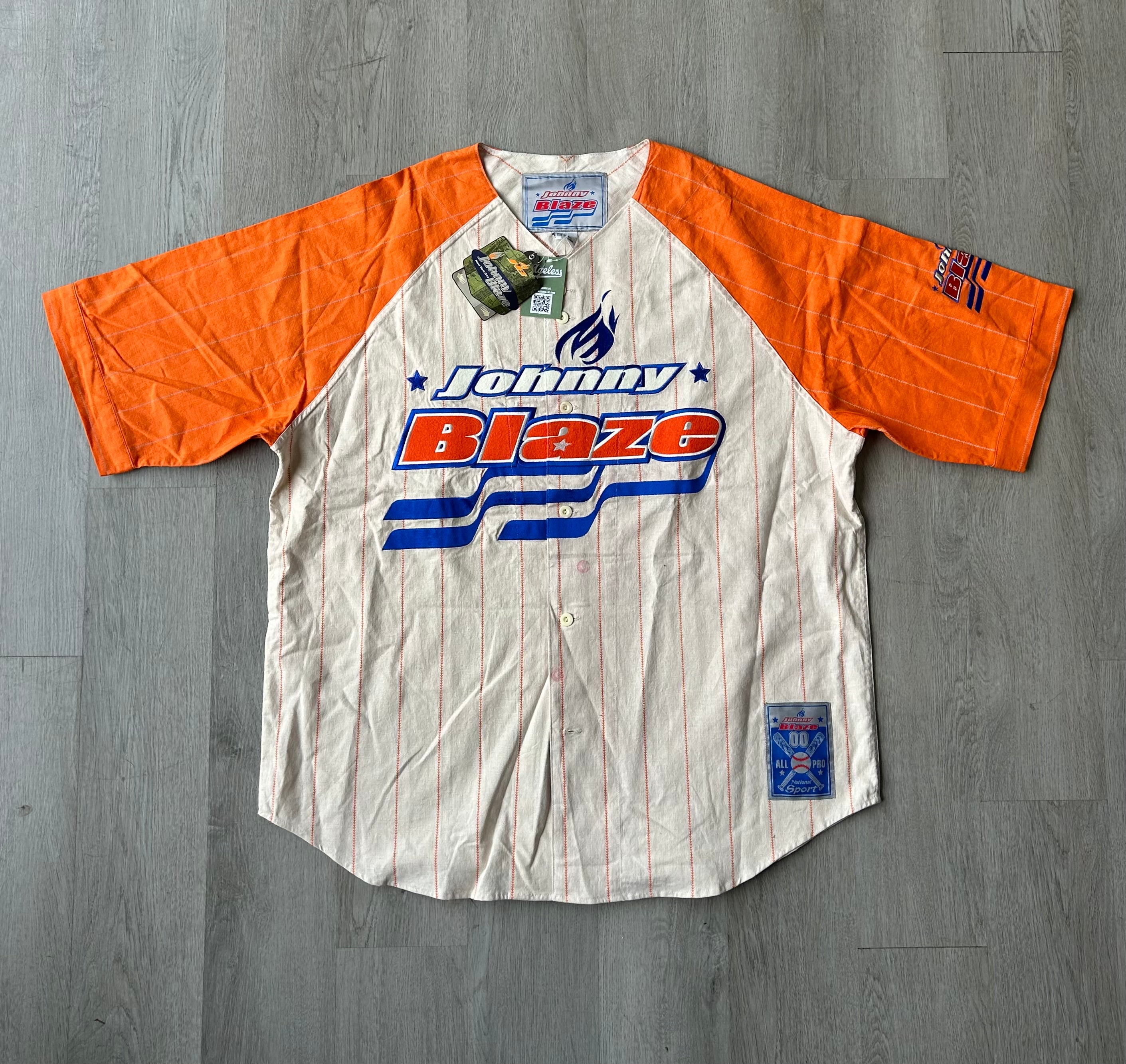 Vintage 90s Johnny Blaze Baseball Jersey