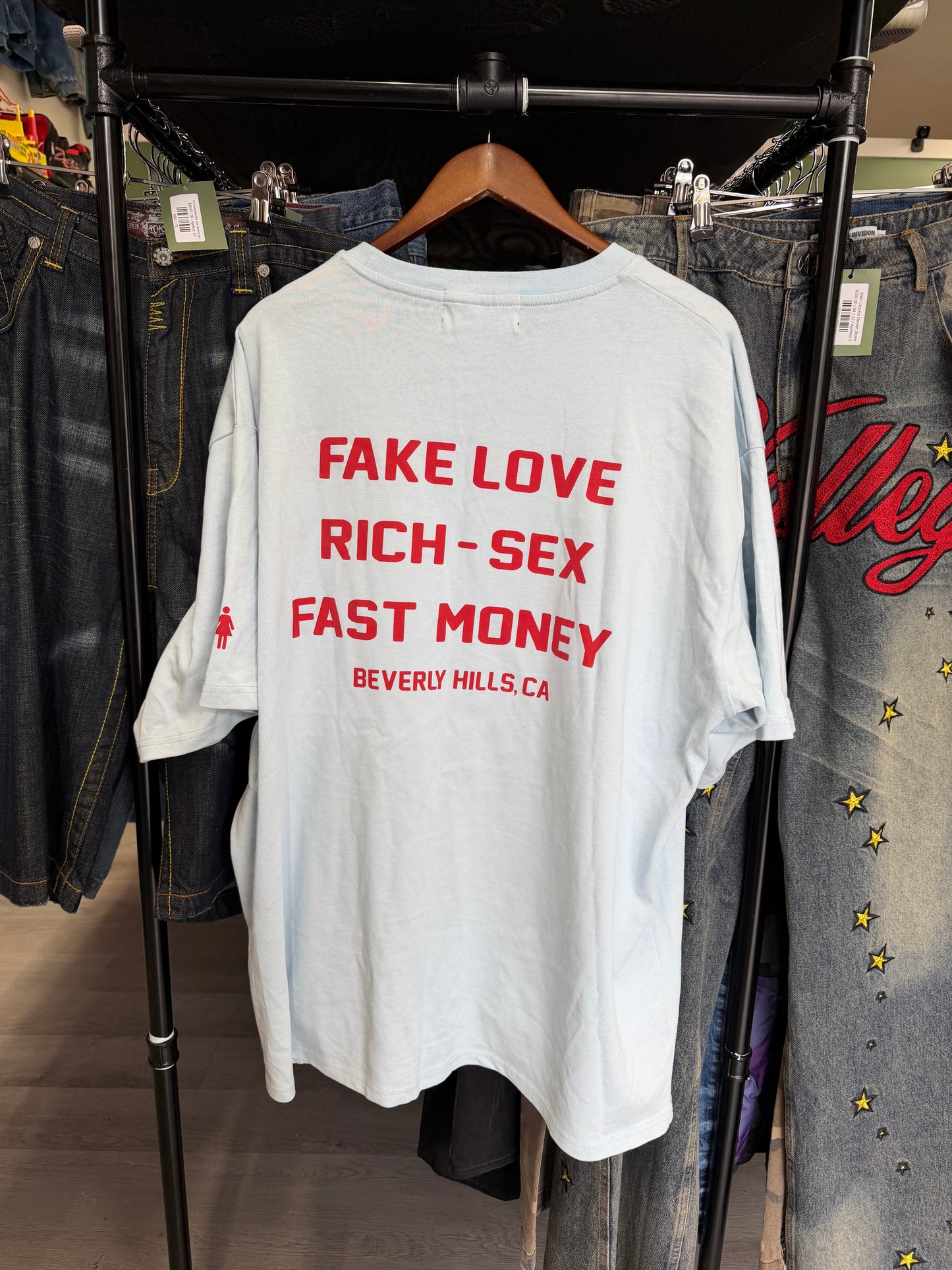 Homme Femme Beverly Hills Light Blue Tee