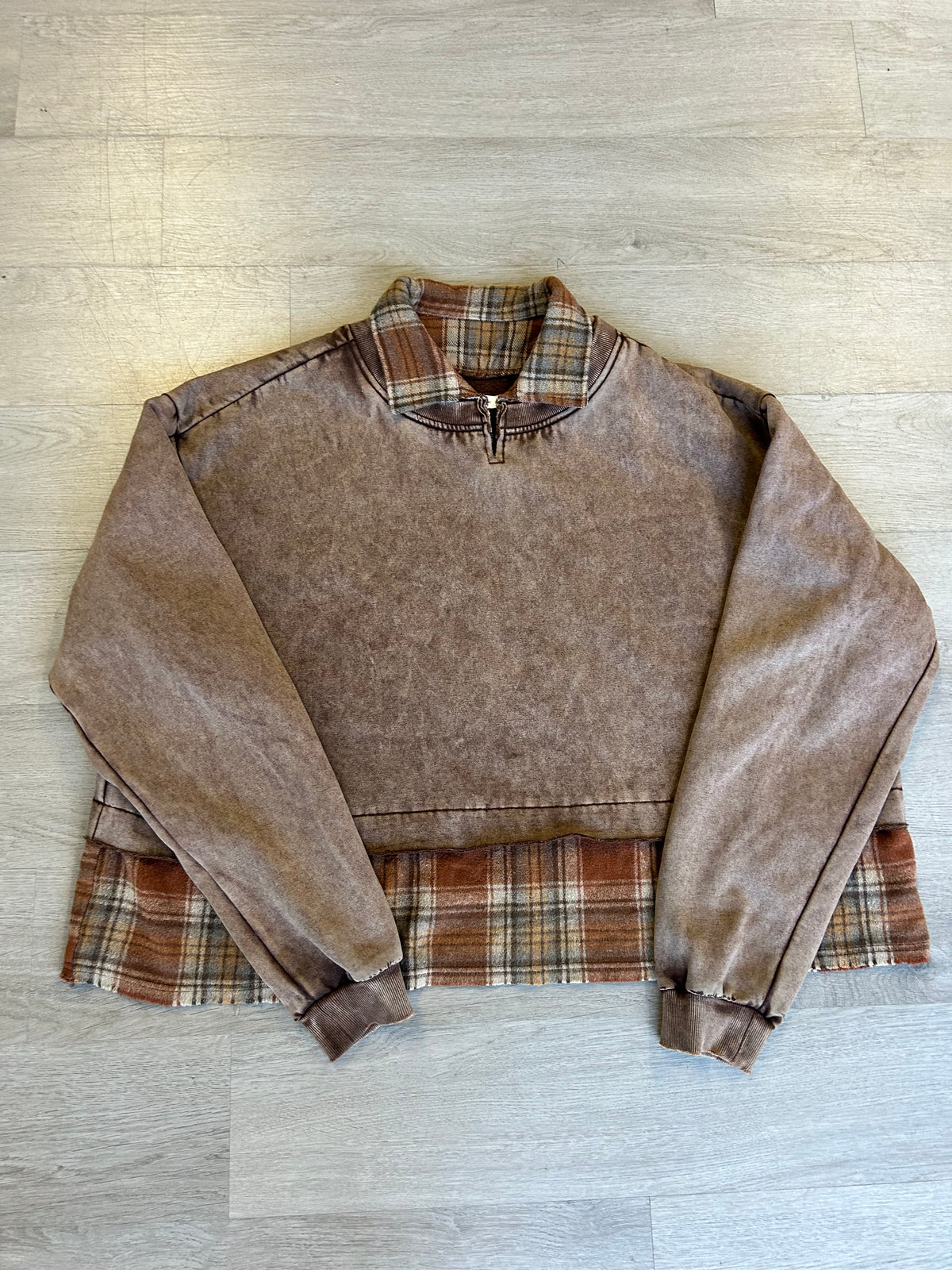 Mnml Flannel Hoodie