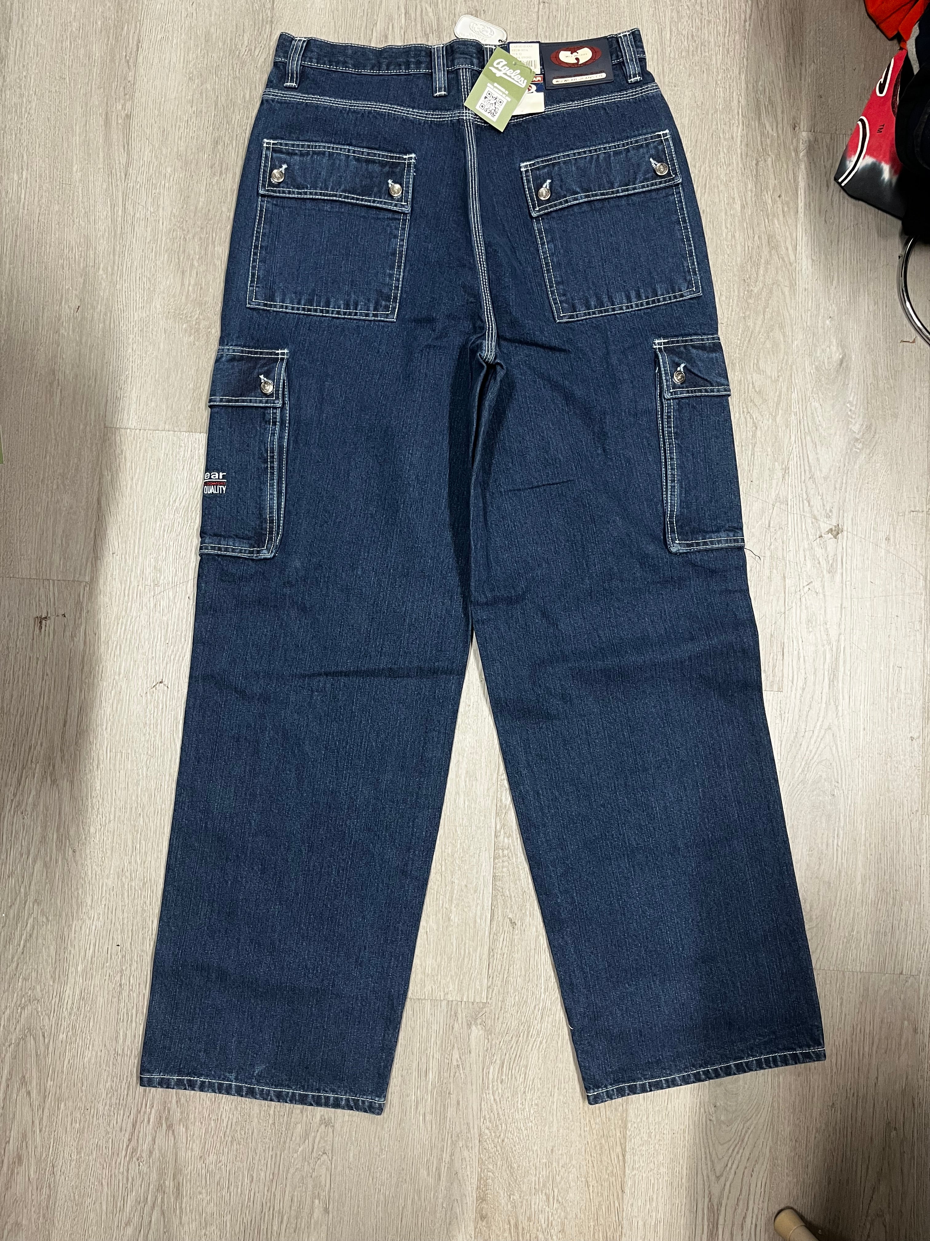 Wu Wear Jeans Co Dark Stone Cargo Jeans