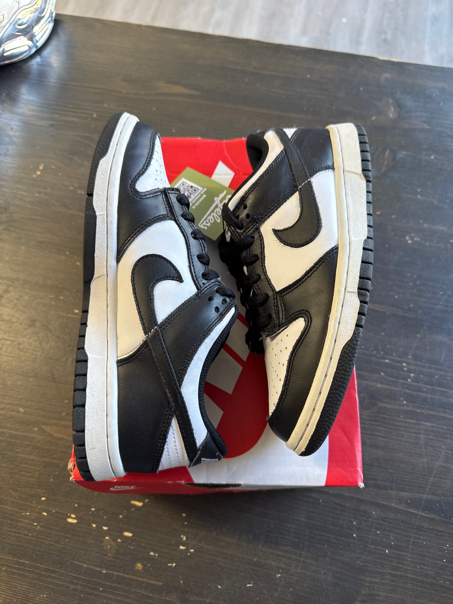 Pre-owned Nike Dunk Low Black White