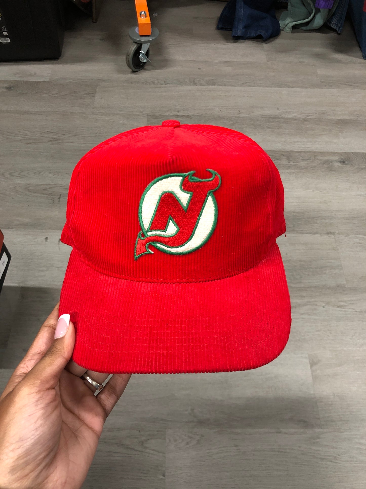 Vintage New Jersey Devils Velvet hat