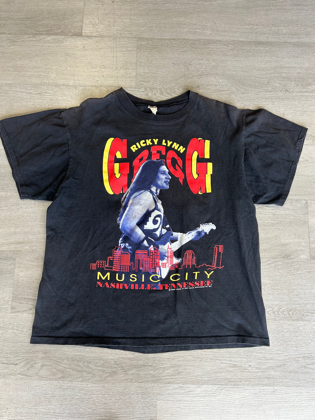 Vintage 1993 Ricky Lynn Gregg Music City Tour Tee