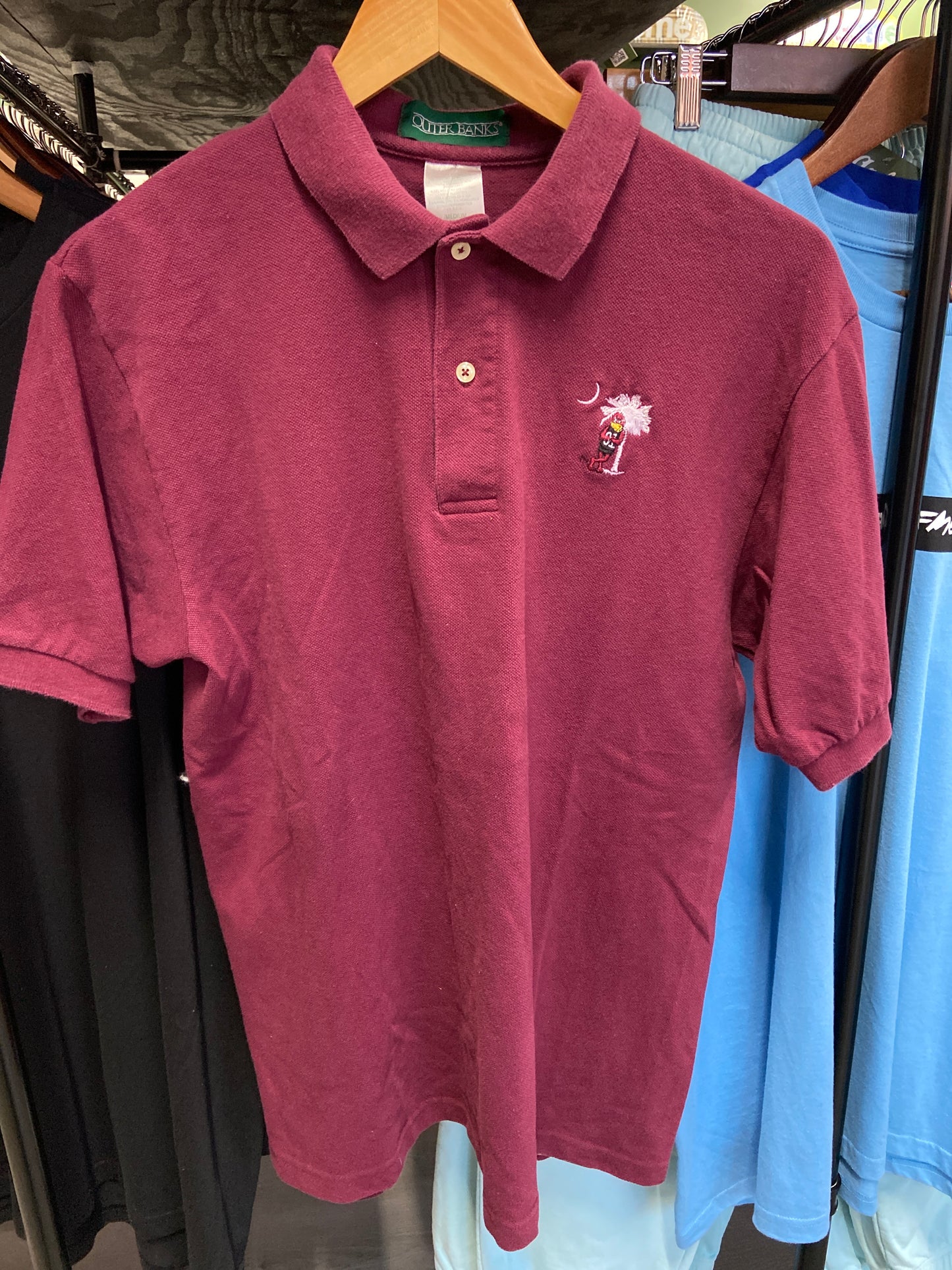 Gamecocks Garnet Collared Shirt