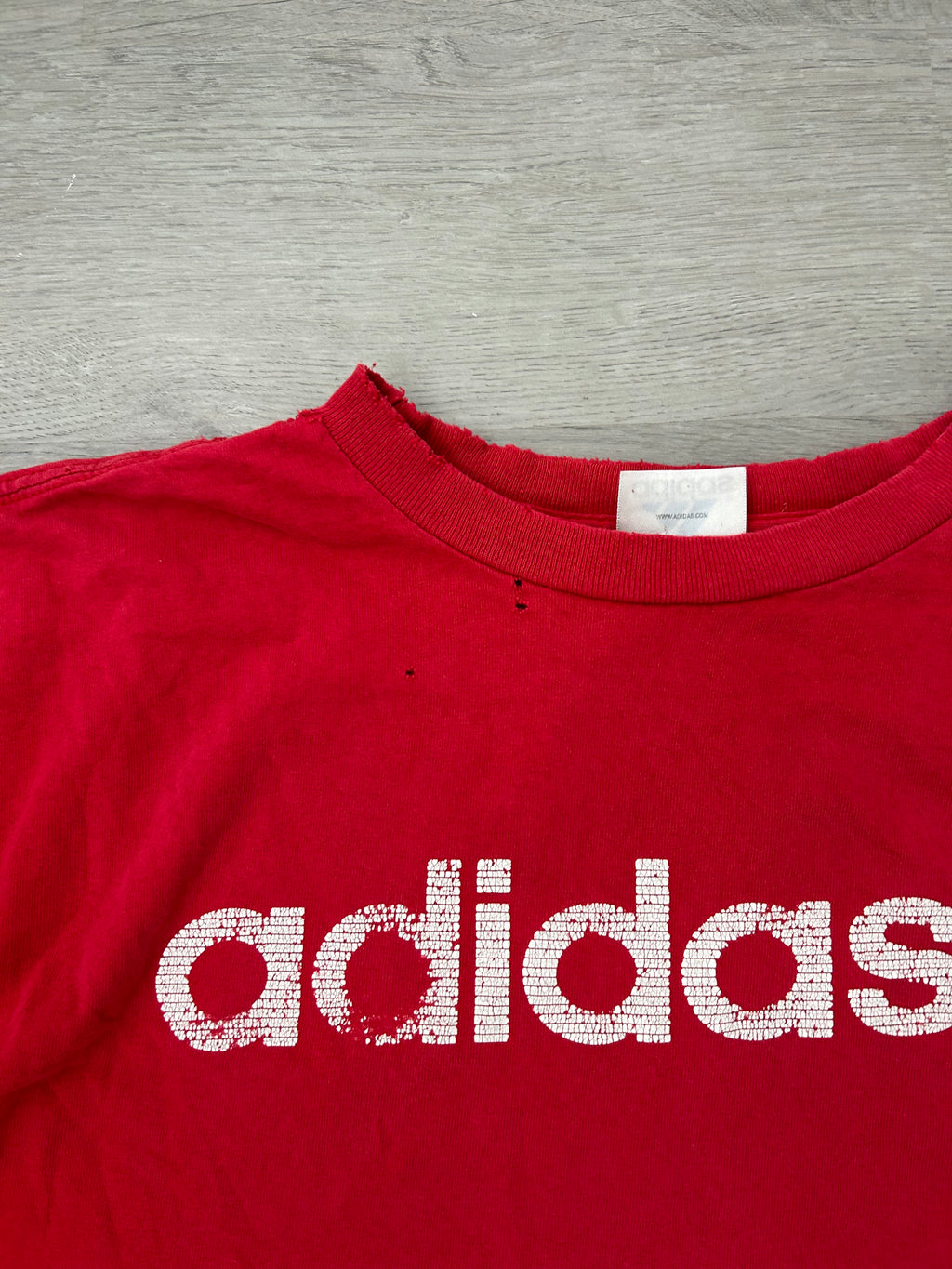 Vintage Red Adidas Tee