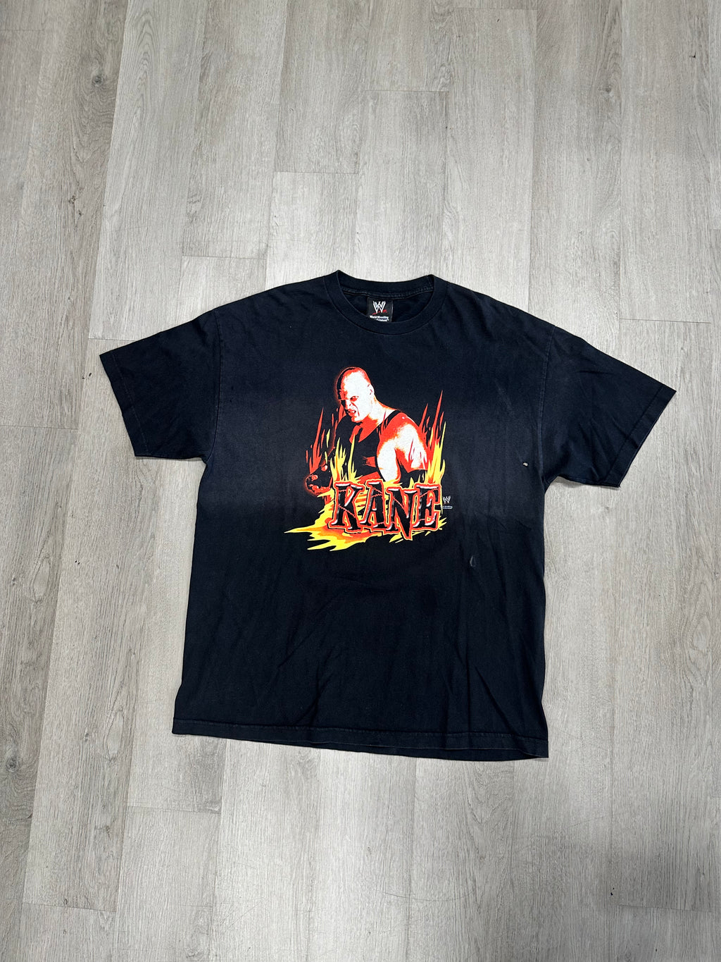 Vintage WWE WWF Kane Fear The Flame Wrestling Tee