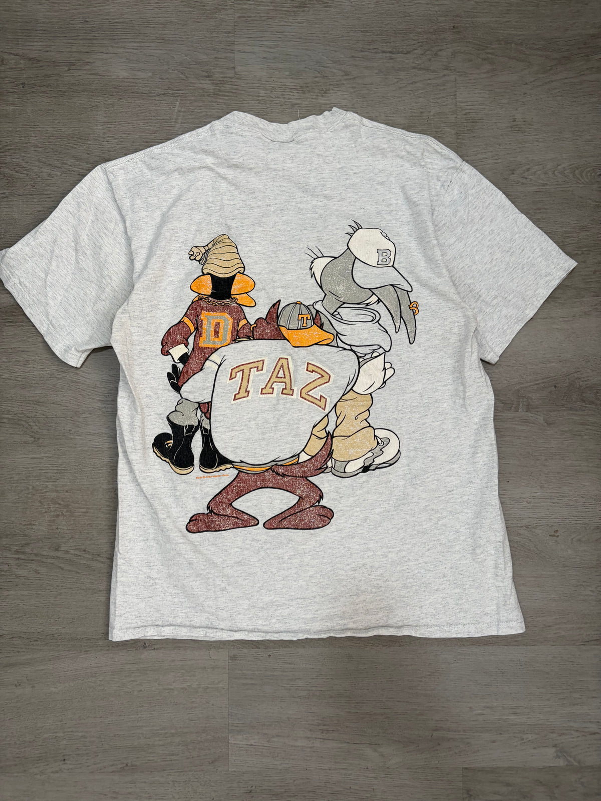 Vintage 90s Warner Bros Looney Tunes Hip Hop Bugs Bunny Taz Daffy Duck Tee