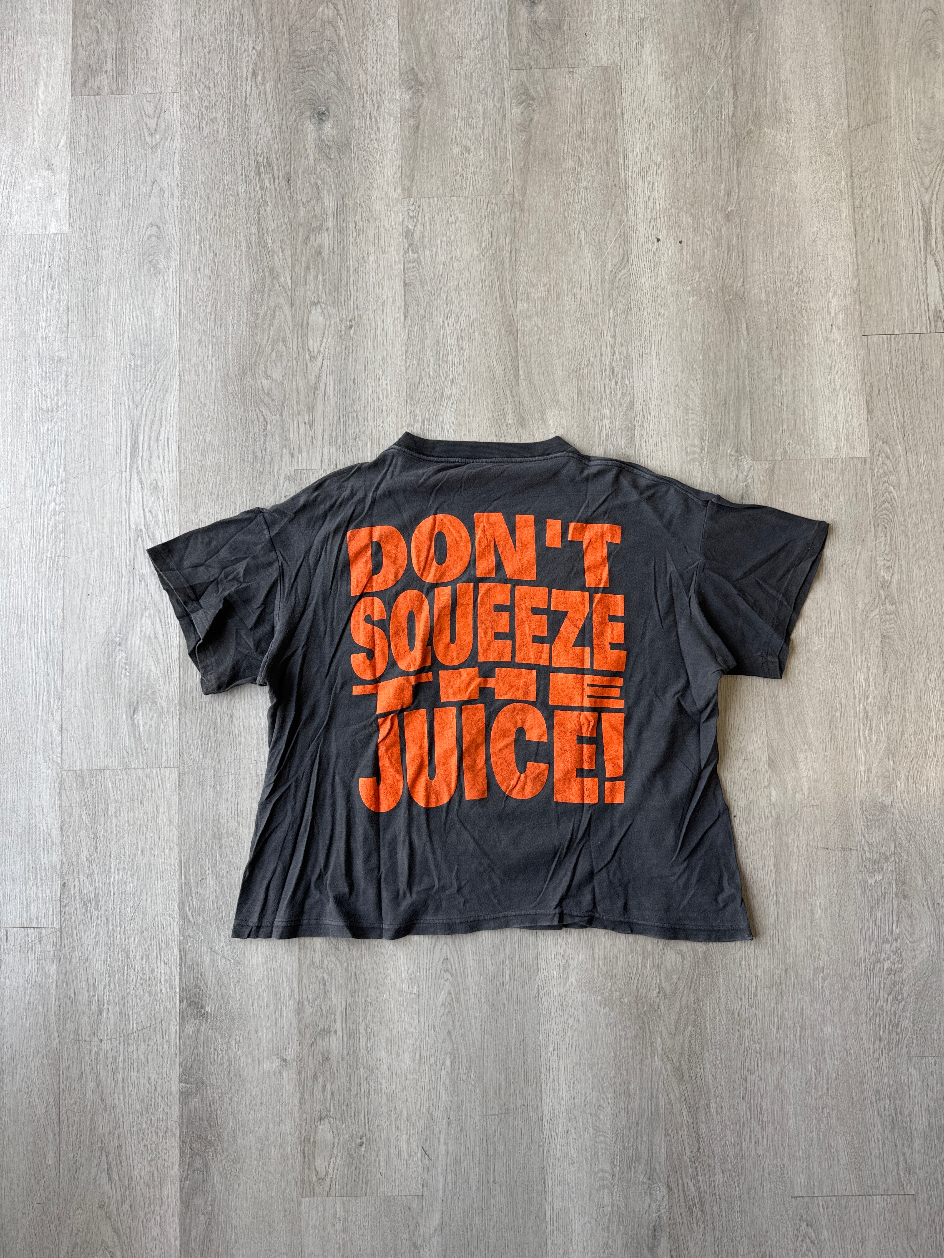 Vintage 90s OJ Simpson We Still Love Ya #32 We Love O.J! Don’t Squeeze The Juice Rap Tee