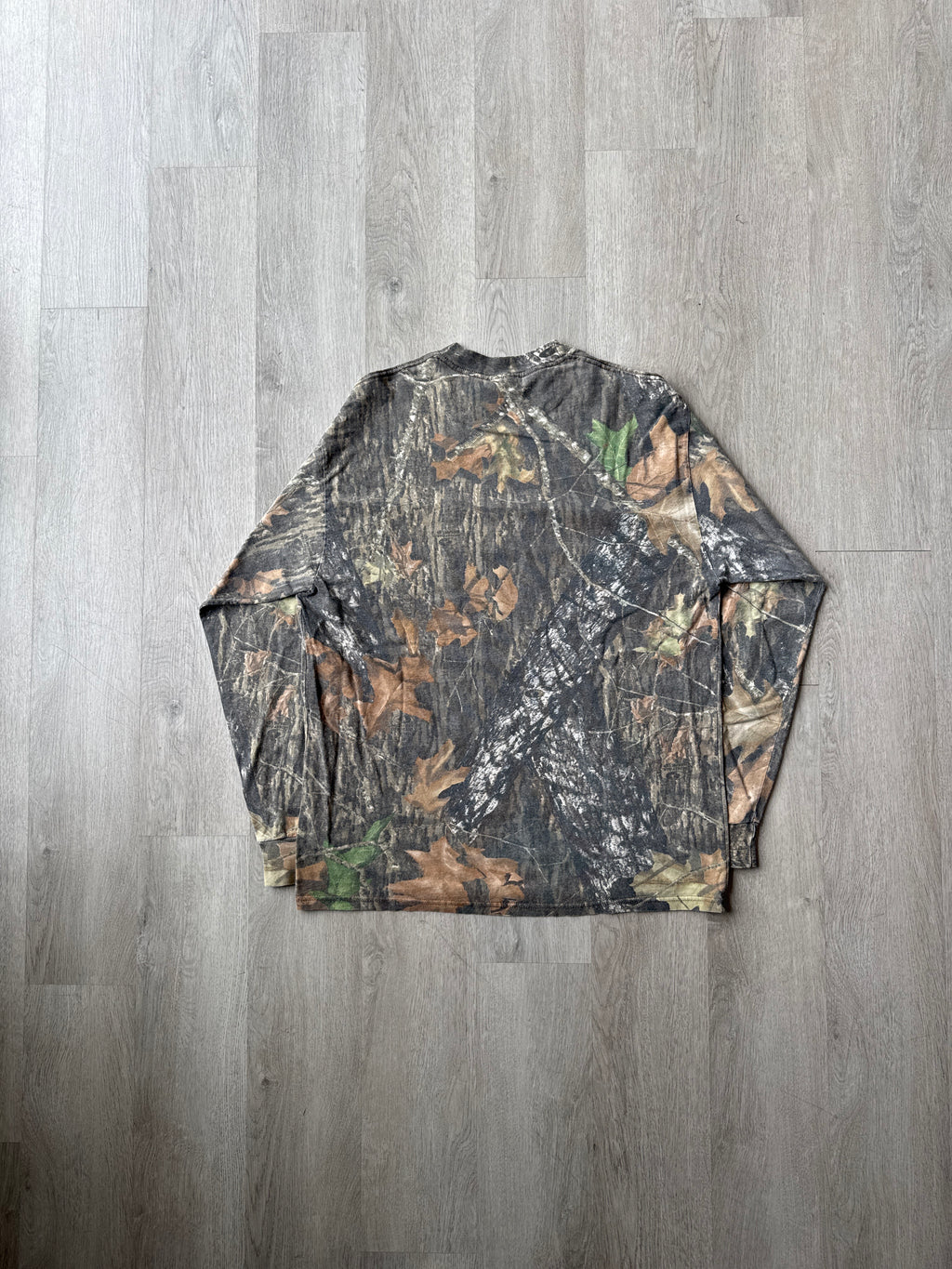 Vintage Mossy Oak Forest Camo Pocket Long Sleeve