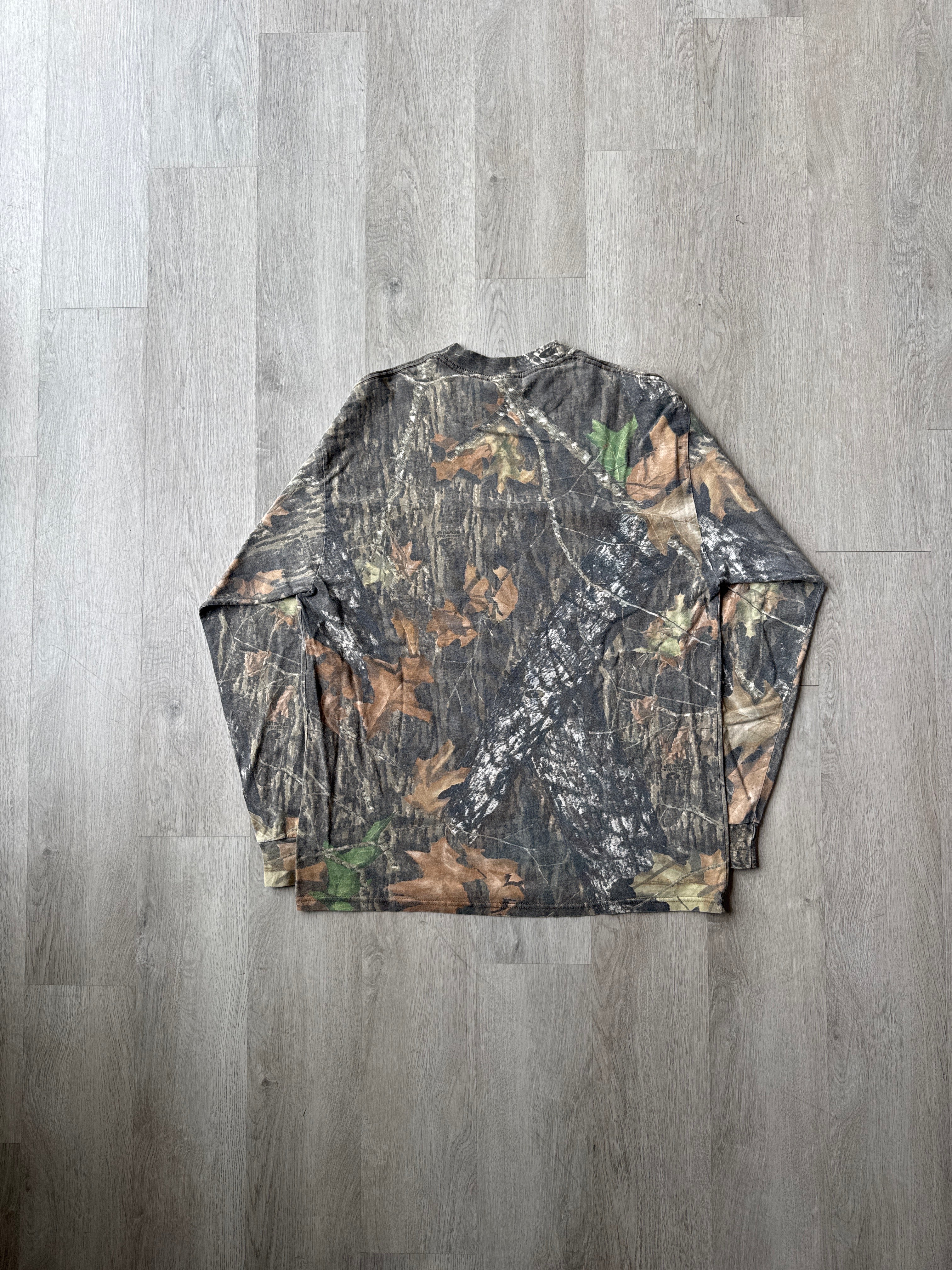 Vintage Mossy Oak Forest Camo Pocket Long Sleeve