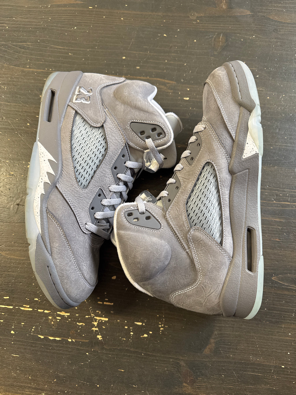 Pre-owned Jordan Retro 5 Wolf Grey 2026