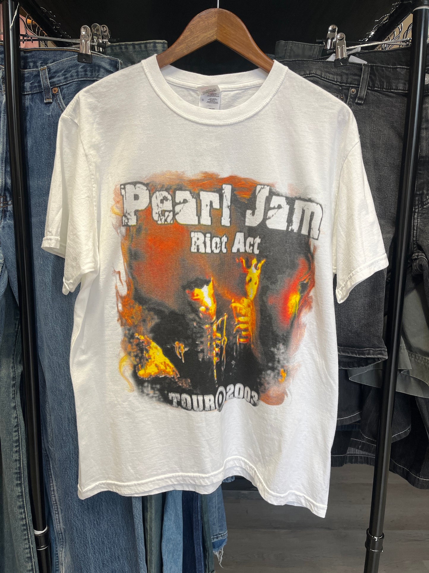 Pearl Jam Riot Act 2003 Tour Tee