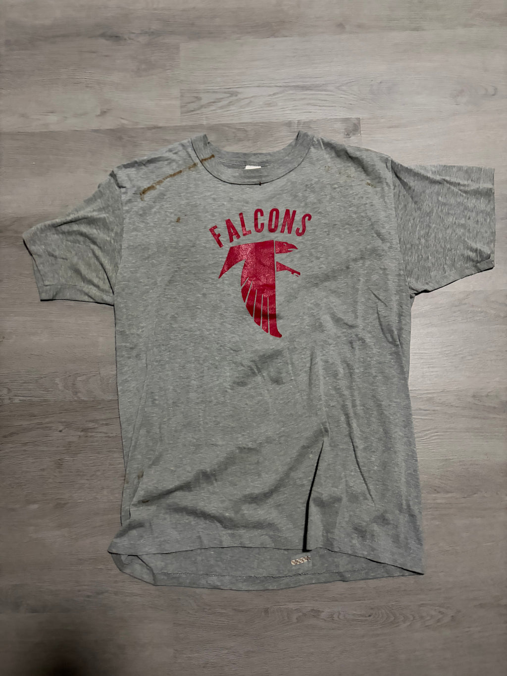Vintage Grey Atlanta Falcons Wanted Tee