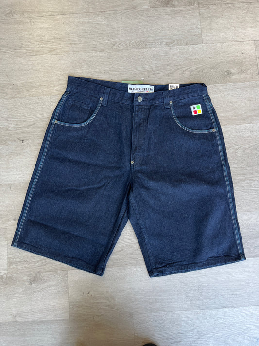 Black Star Denim Shorts