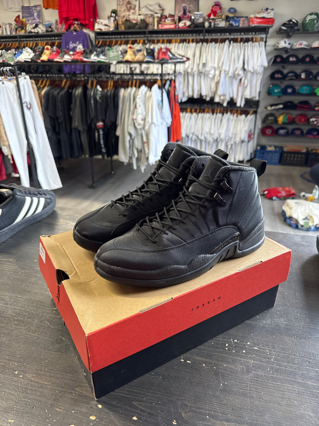 Pre-owned Jordan Retro 12 Winter Black