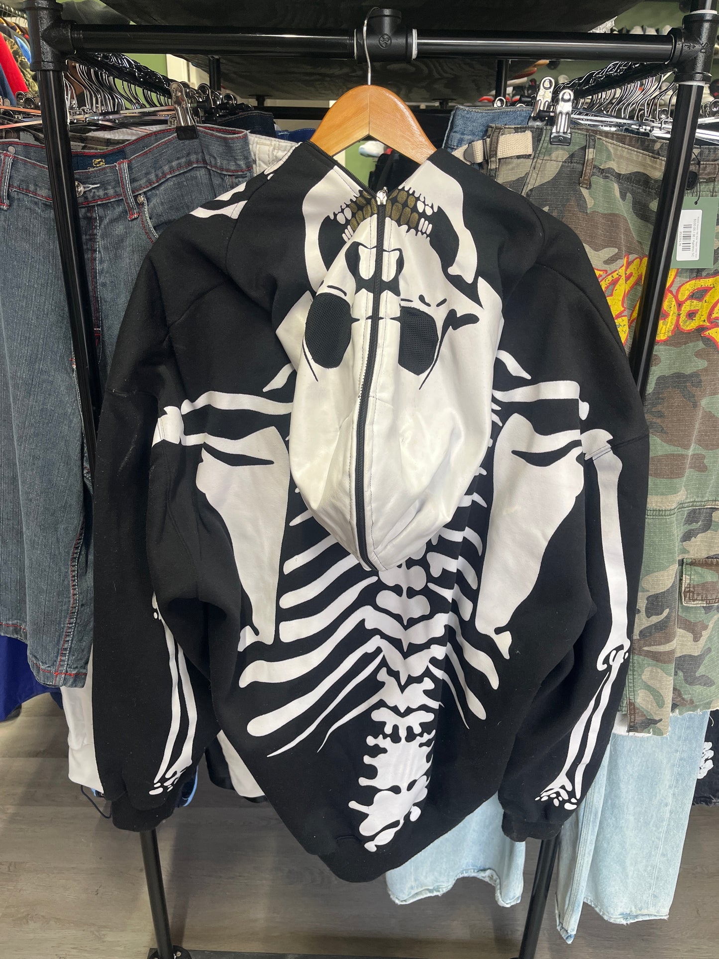 Y2K Skeleton Full Zip Jacket