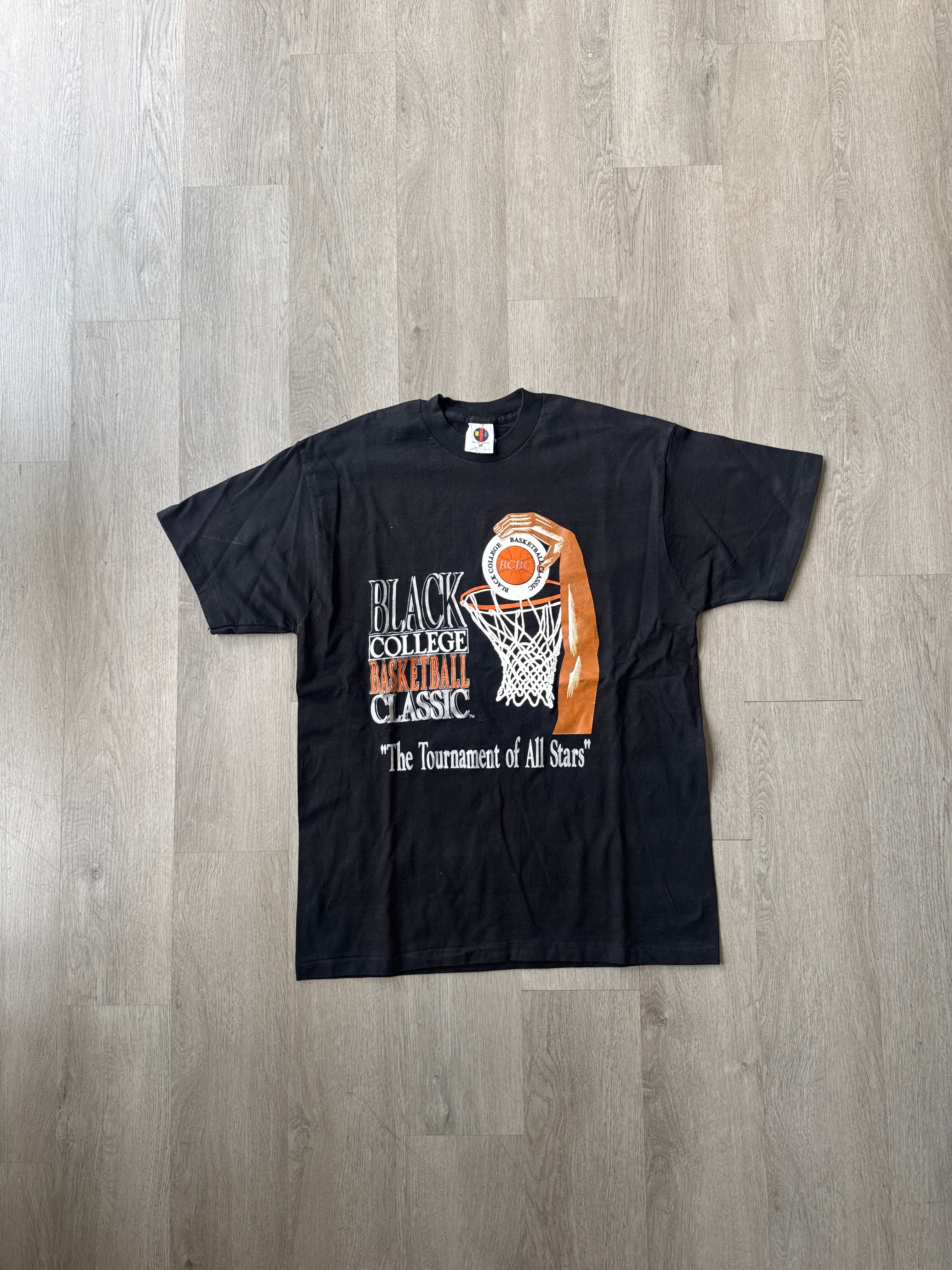 Vintage 90s Black College Basketball Classic Tee