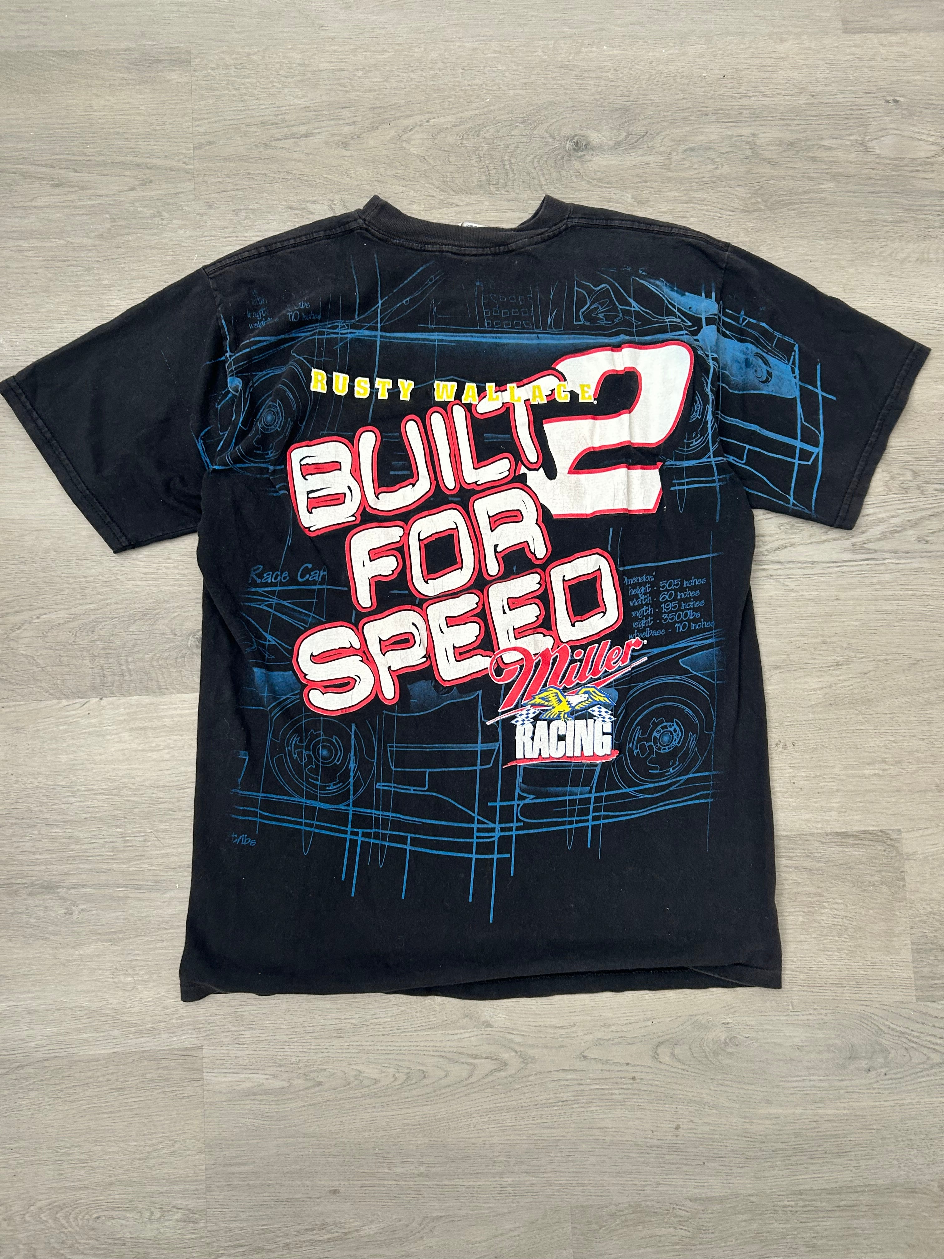 Black Built For Speed 2 Tee