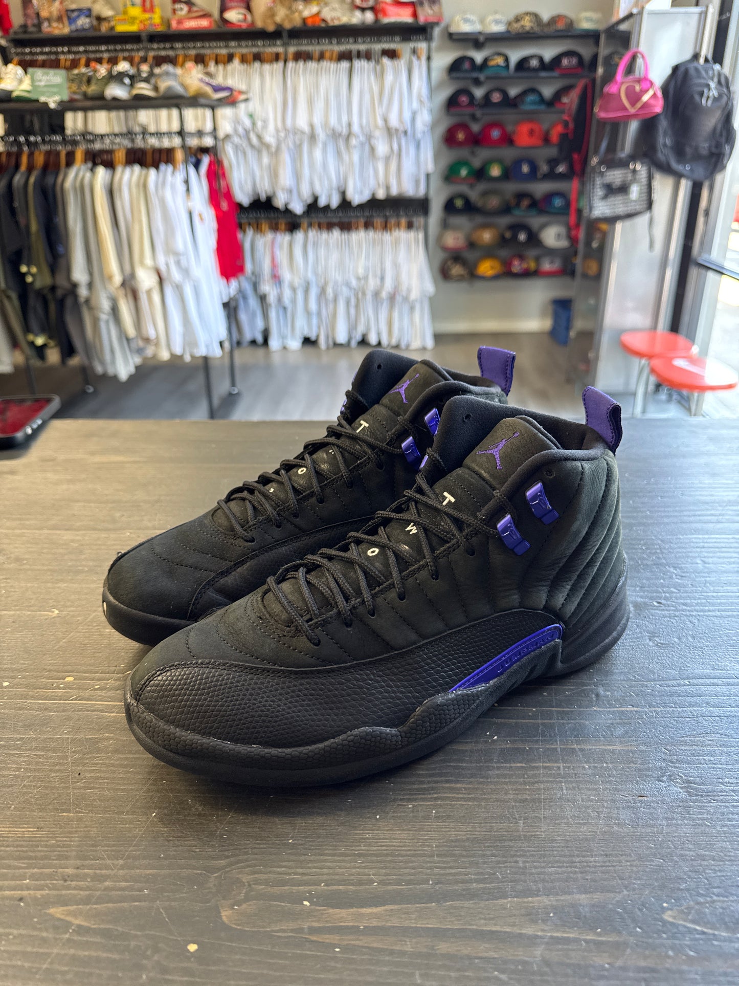Pre-owned Jordan Retro 12 Black Dark Concord