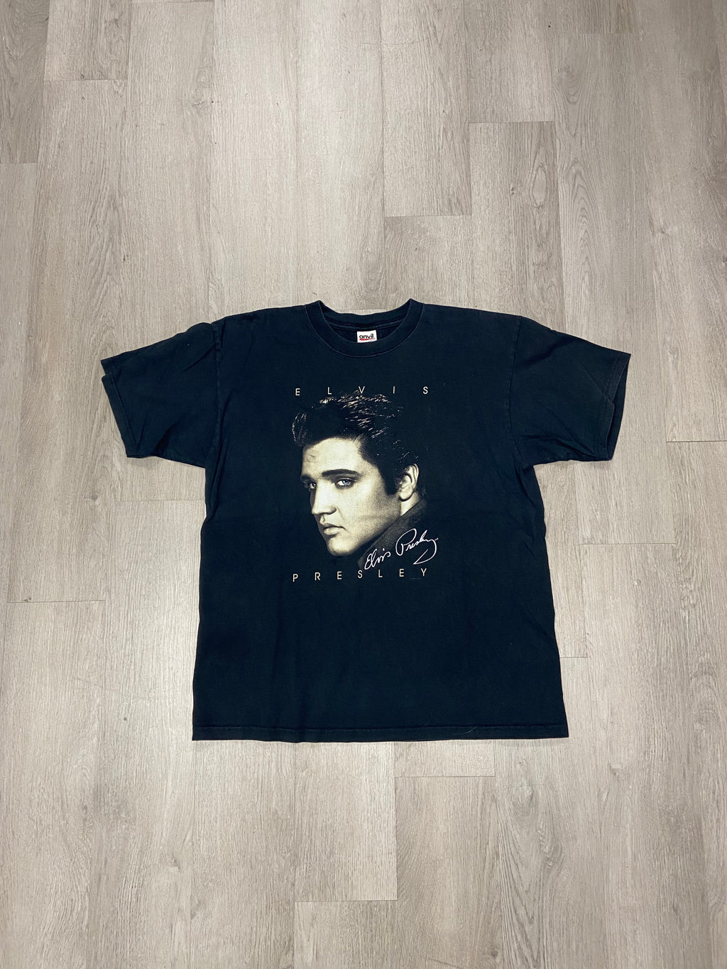 Vintage 90s Elvis Presley Graceland Portrait Picture Music Tee