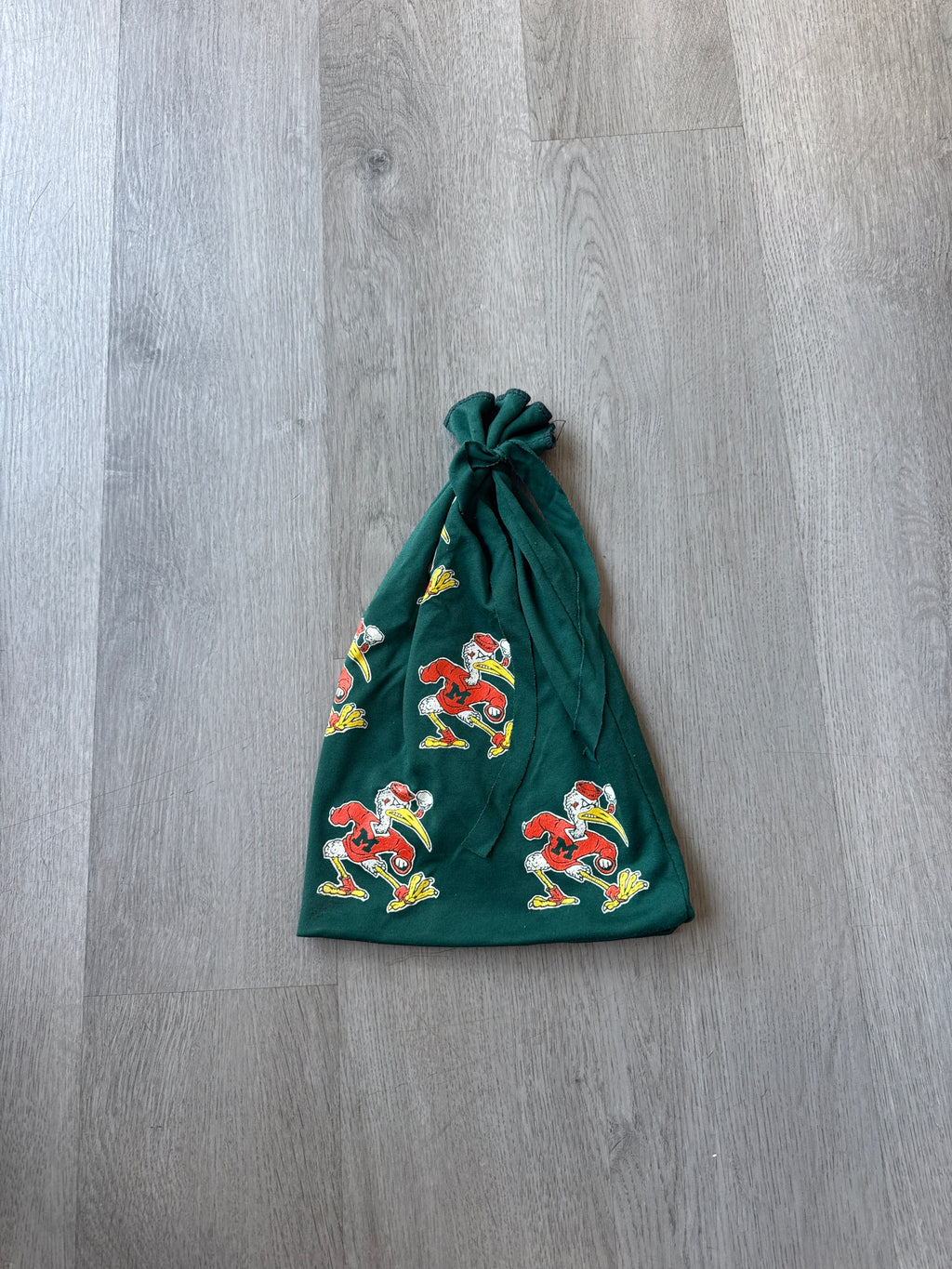 Vintage 90s Miami Hurricanes Rag Beanie Hat