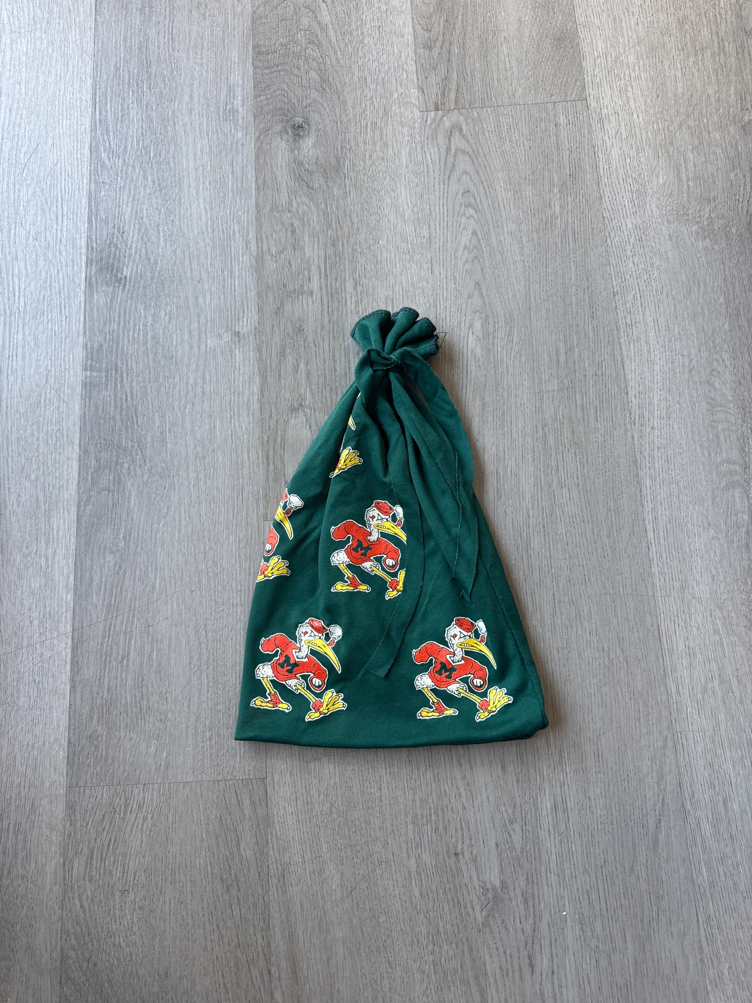 Vintage 90s Miami Hurricanes Rag Beanie Hat