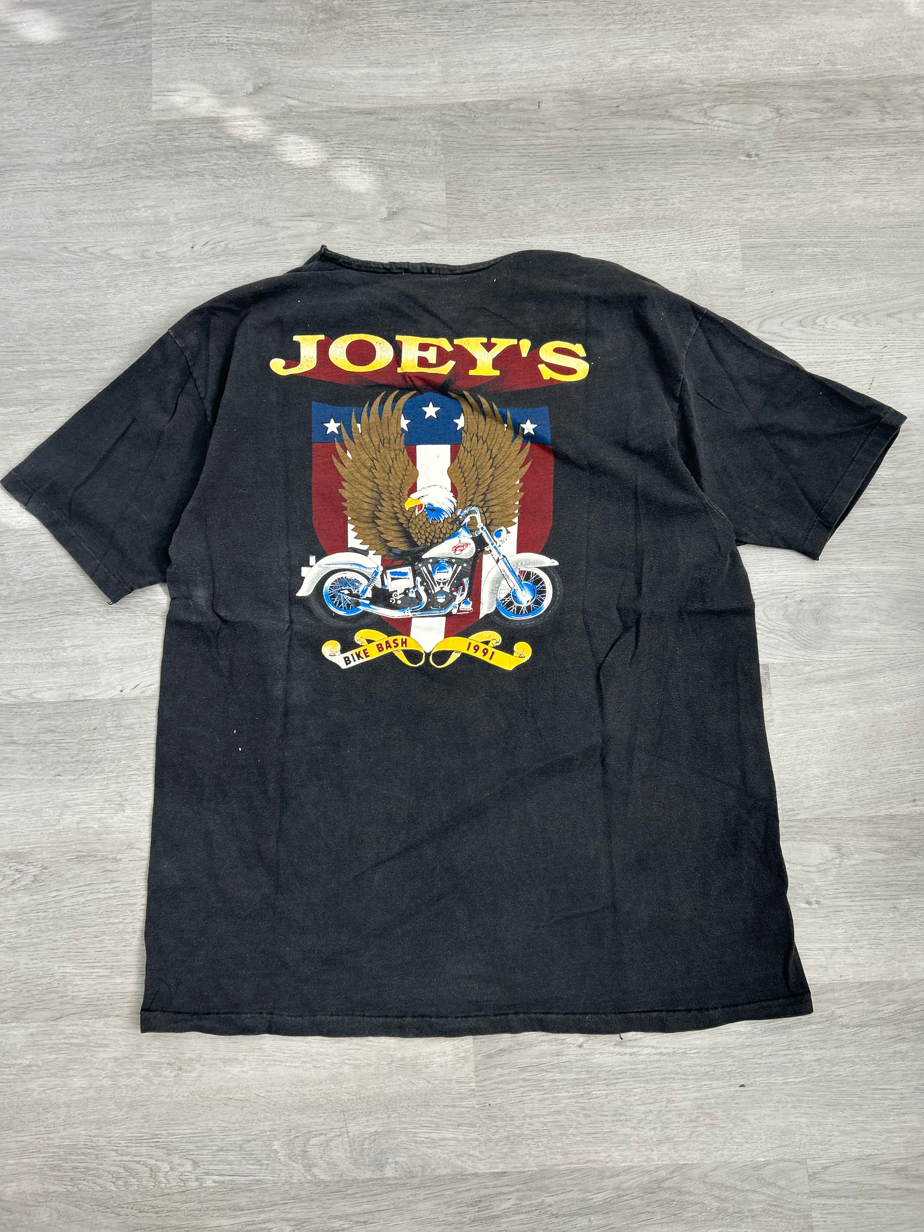 Vintage 1991 Joeys Bike Bash Tee