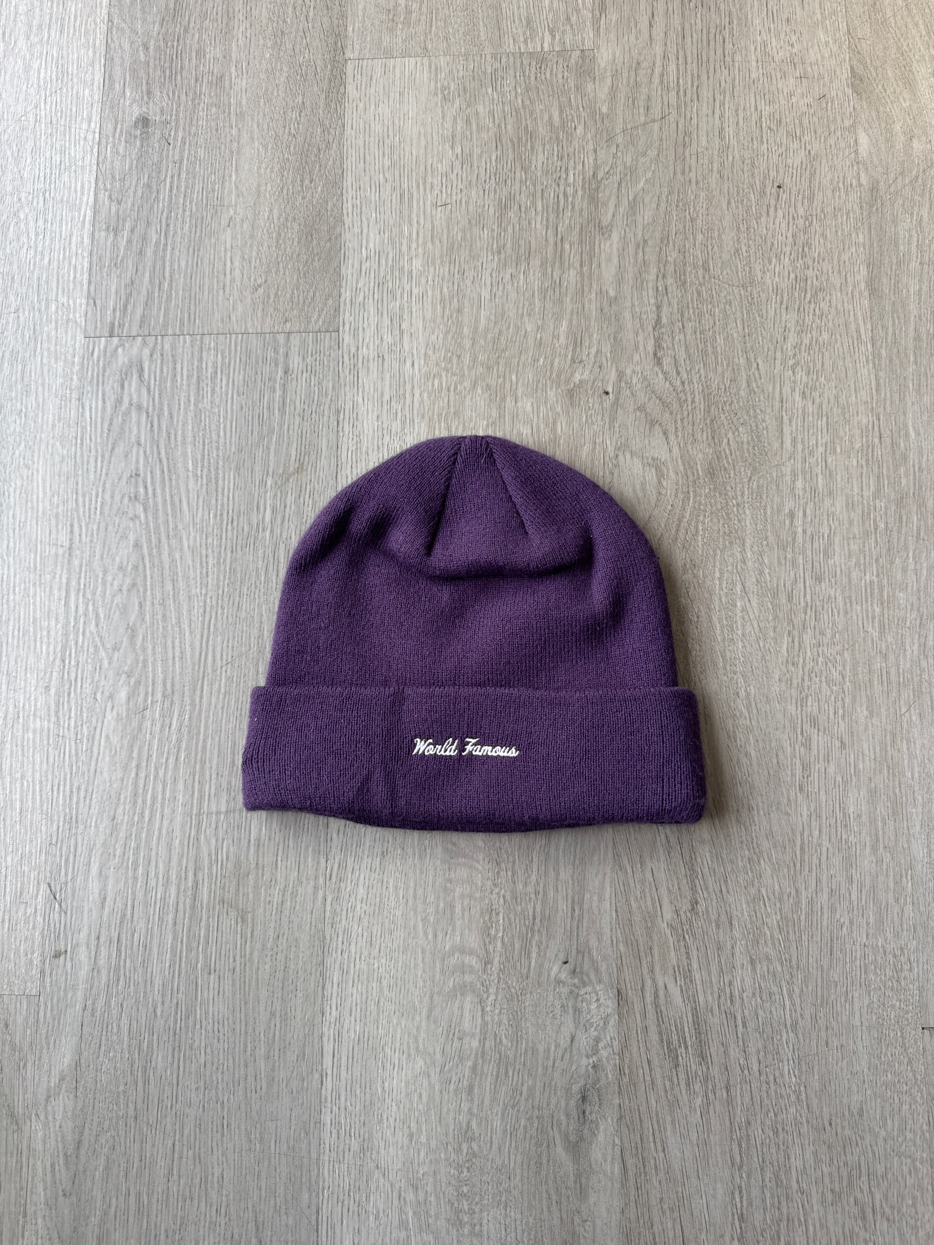 Supreme New Era Box Logo Dark Purple Beanie (FW23)