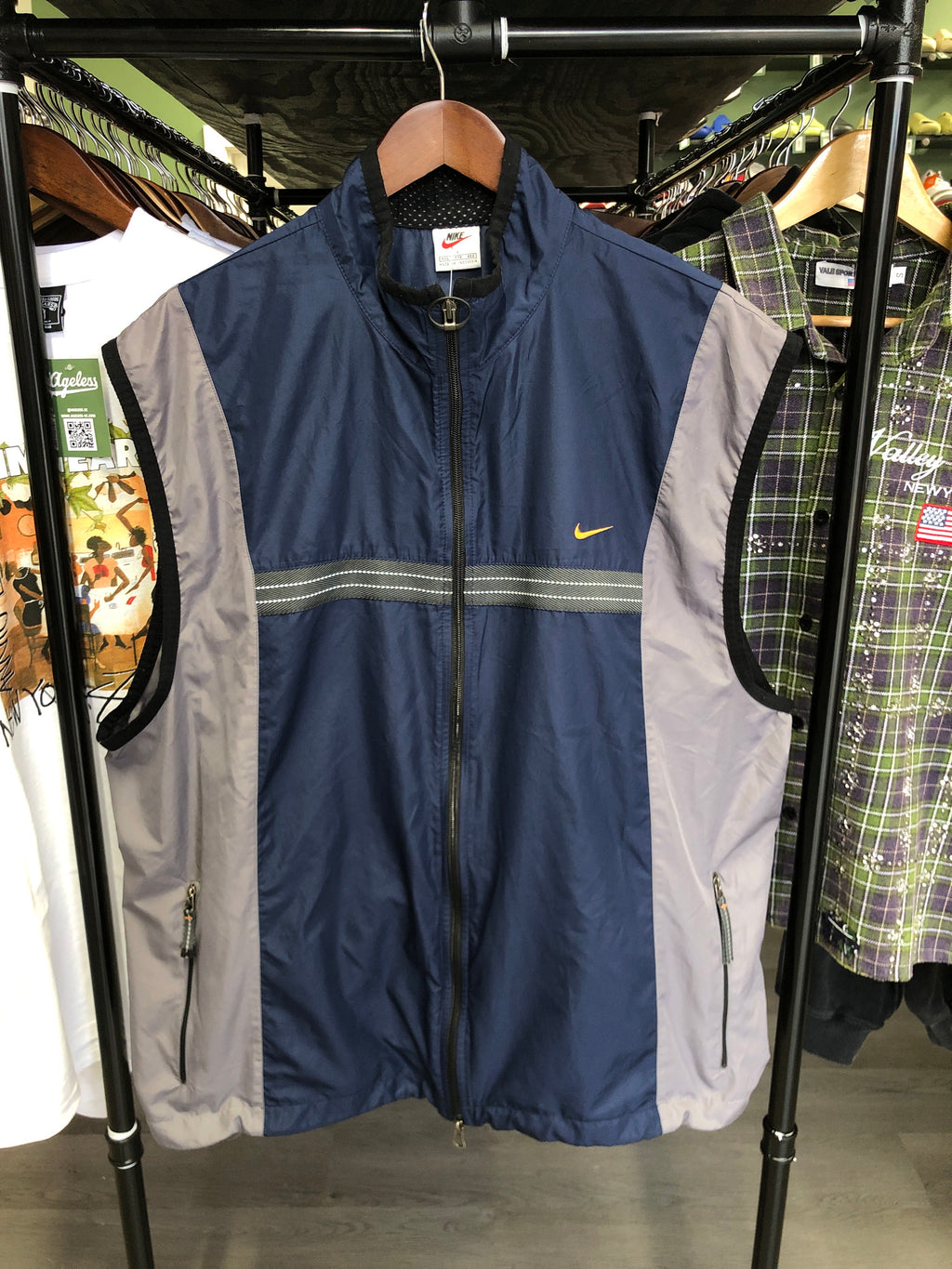 Vintage Nike Windbreaker Zip Vest