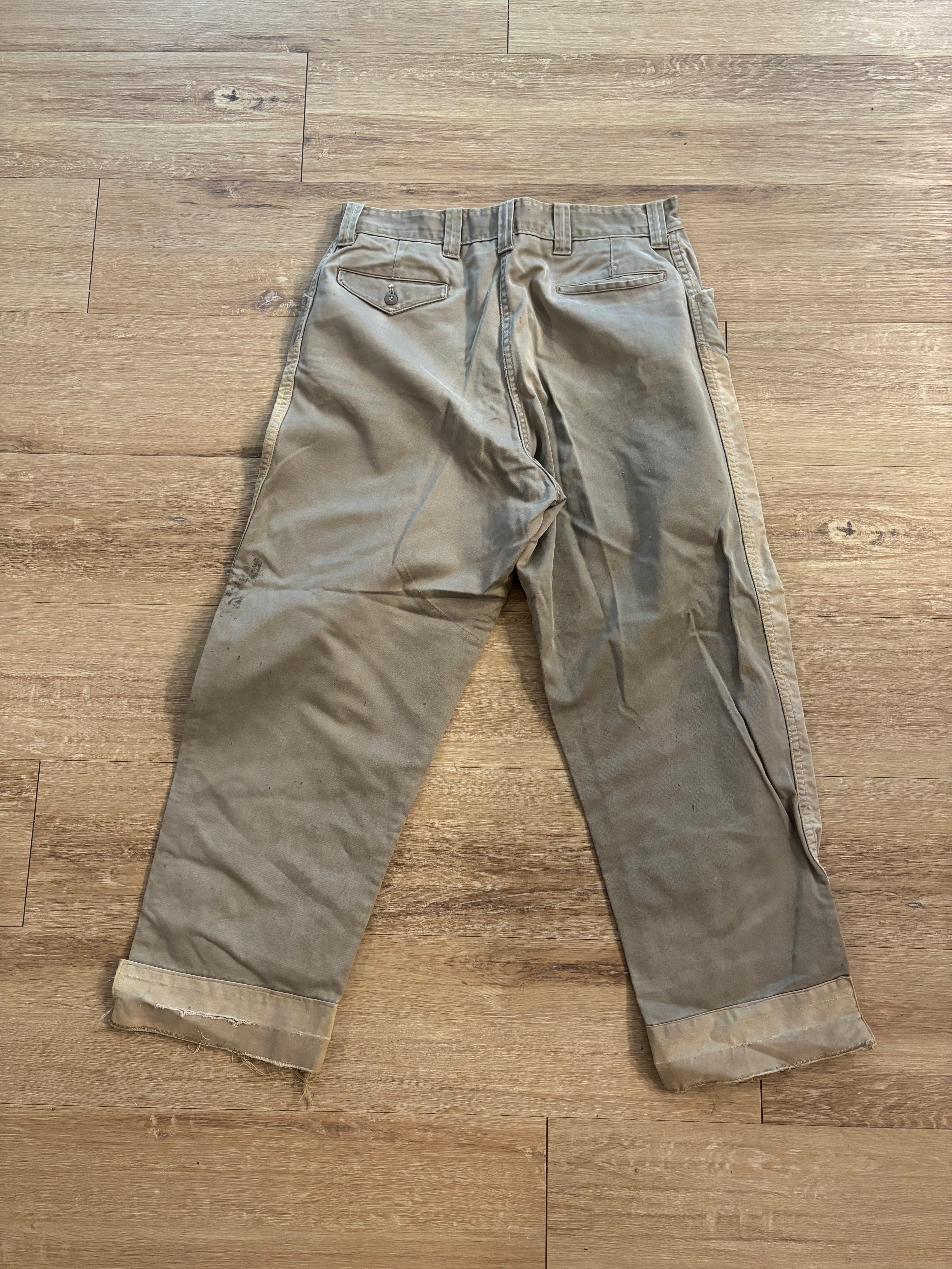 Vintage Double Knee Khaki Pants